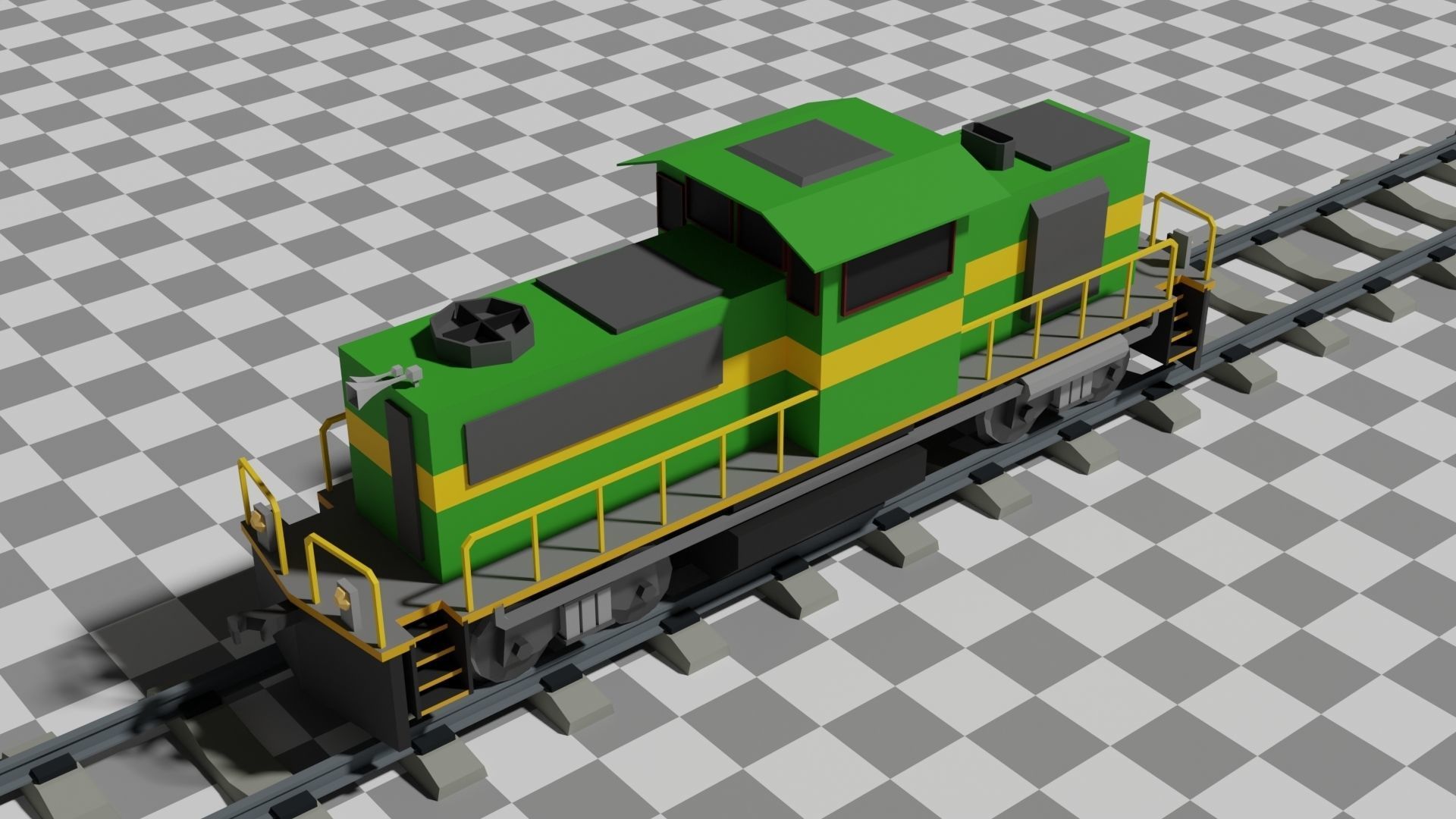 The Ultimate Flat Trains Pack Low-poly 3D model_19