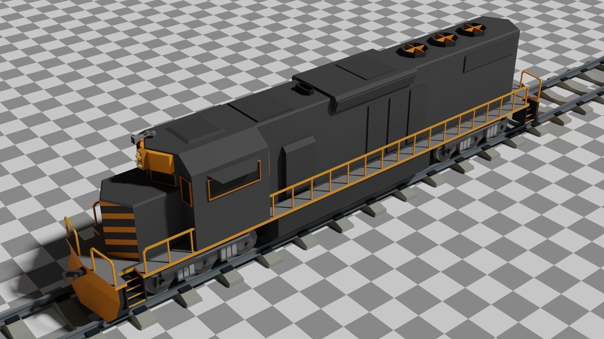 The Ultimate Flat Trains Pack Low-poly 3D model_9