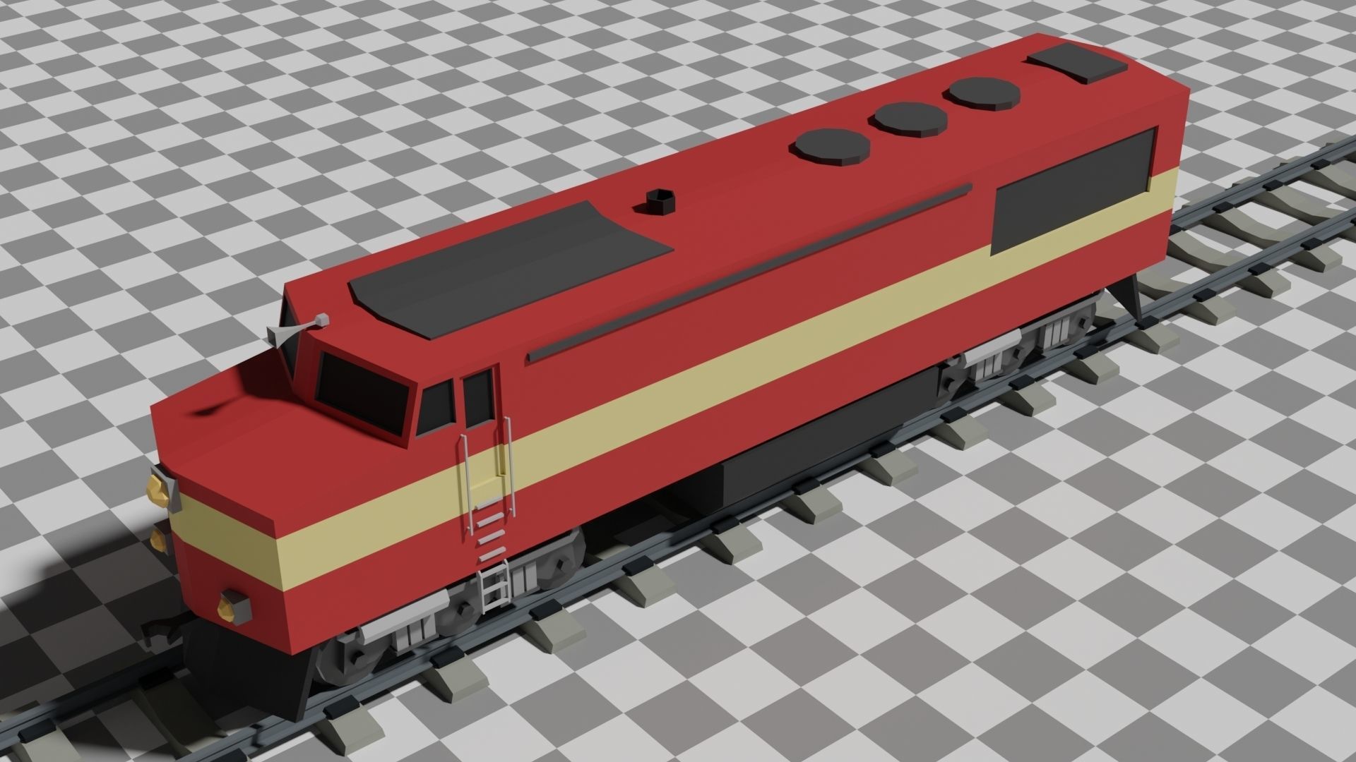 The Ultimate Flat Trains Pack Low-poly 3D model_15