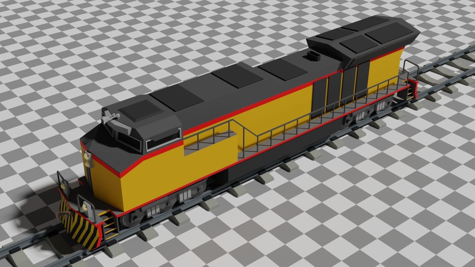 The Ultimate Flat Trains Pack Low-poly 3D model_3