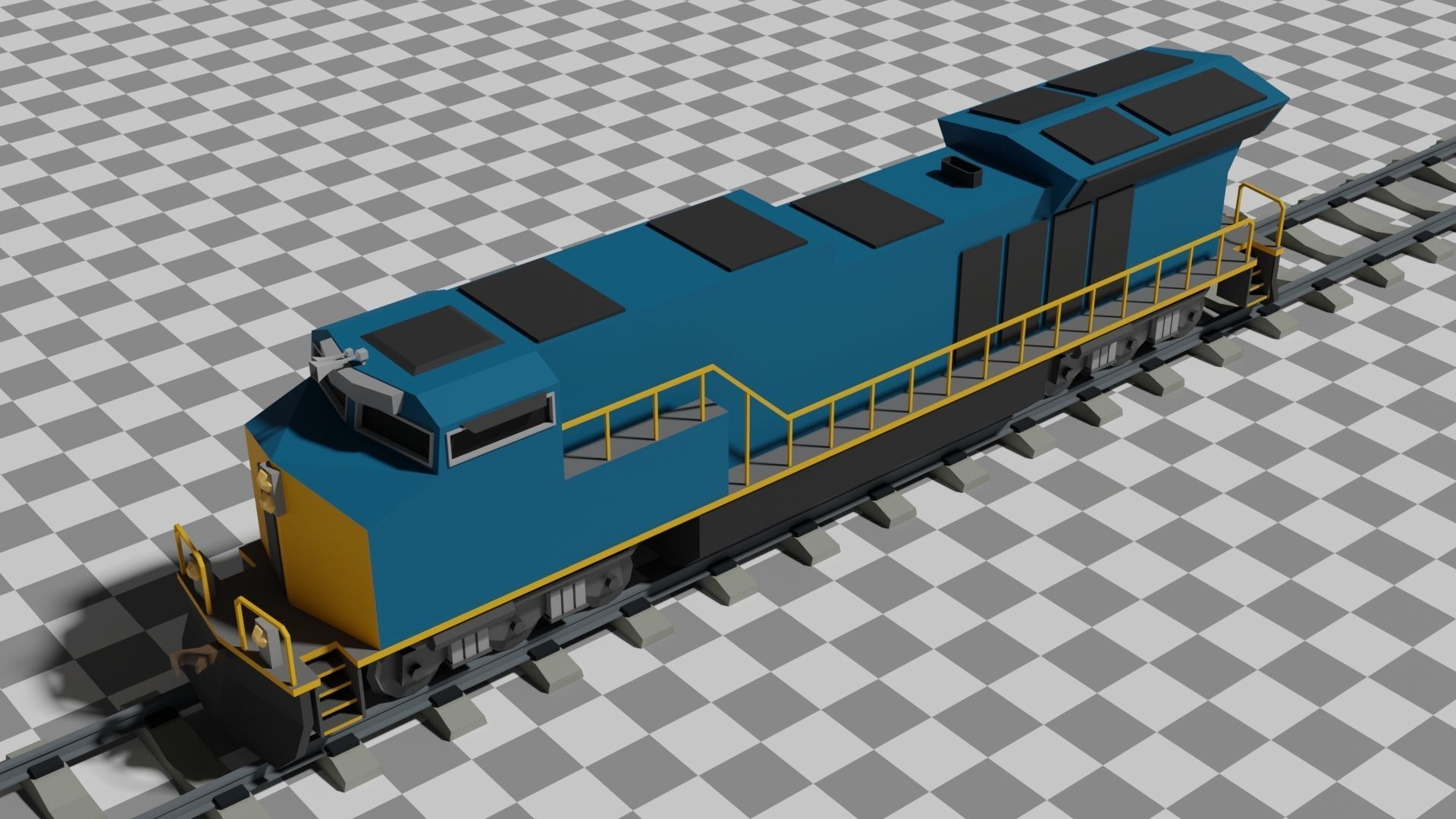 The Ultimate Flat Trains Pack Low-poly 3D model_2