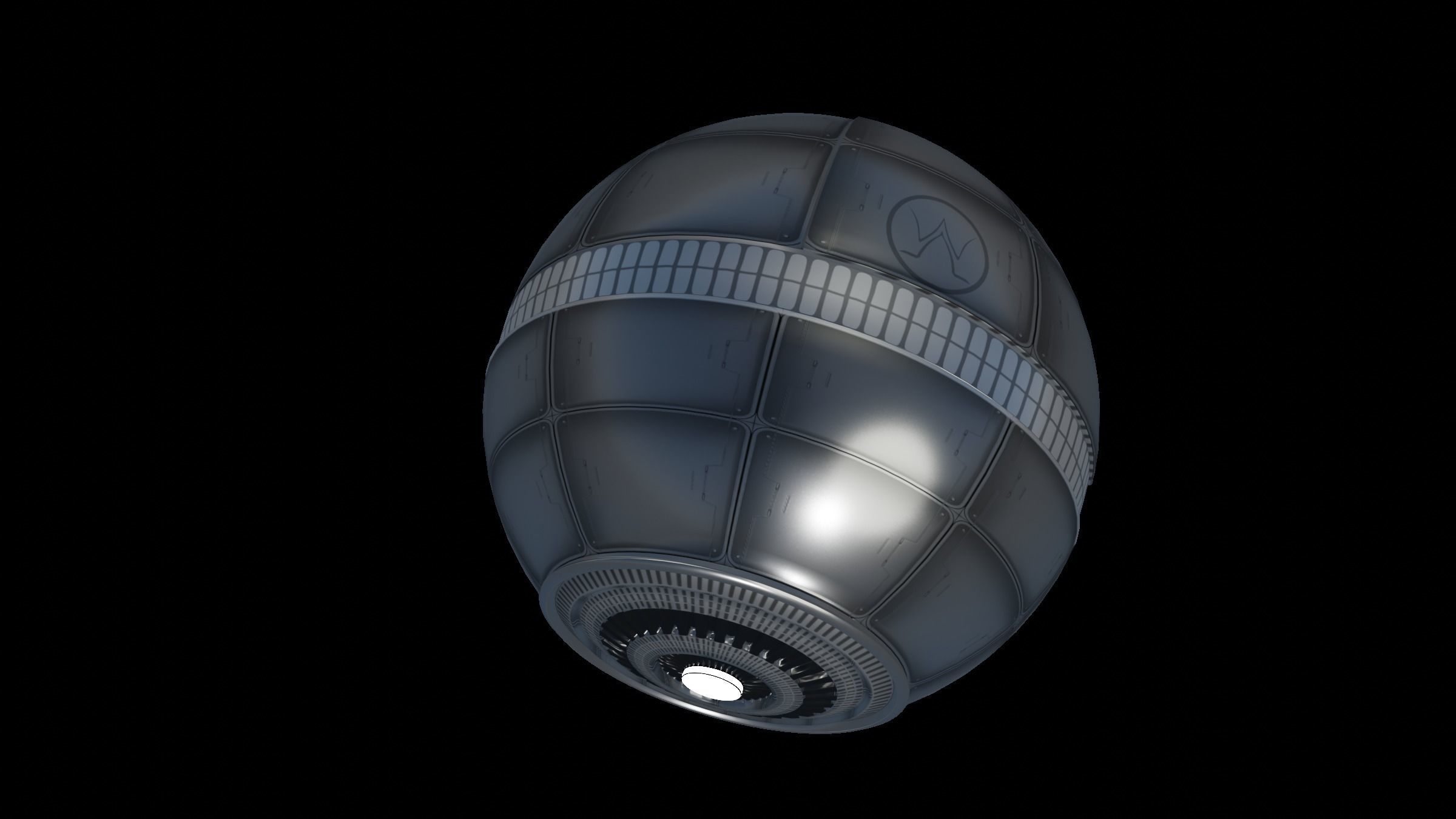 SurveyorDroneMKI Low-poly 3D model_2