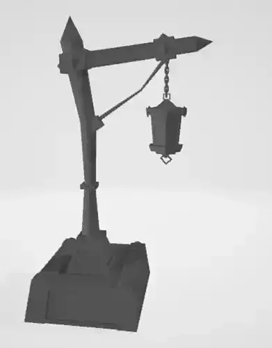 Street lamp 3D print model