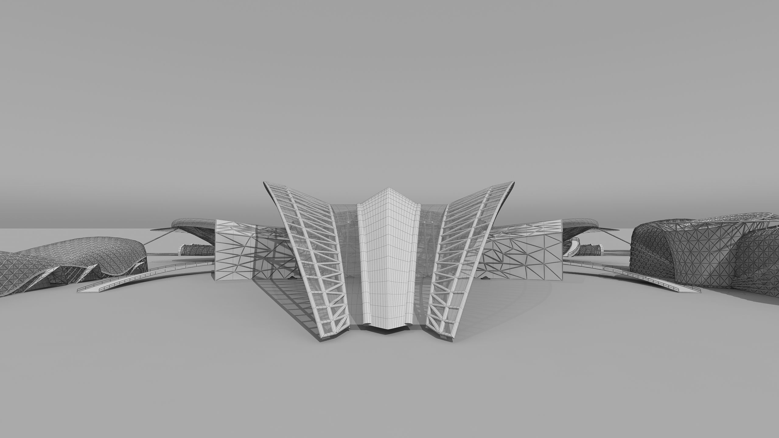 0155 - Train Station Building 3D model_19