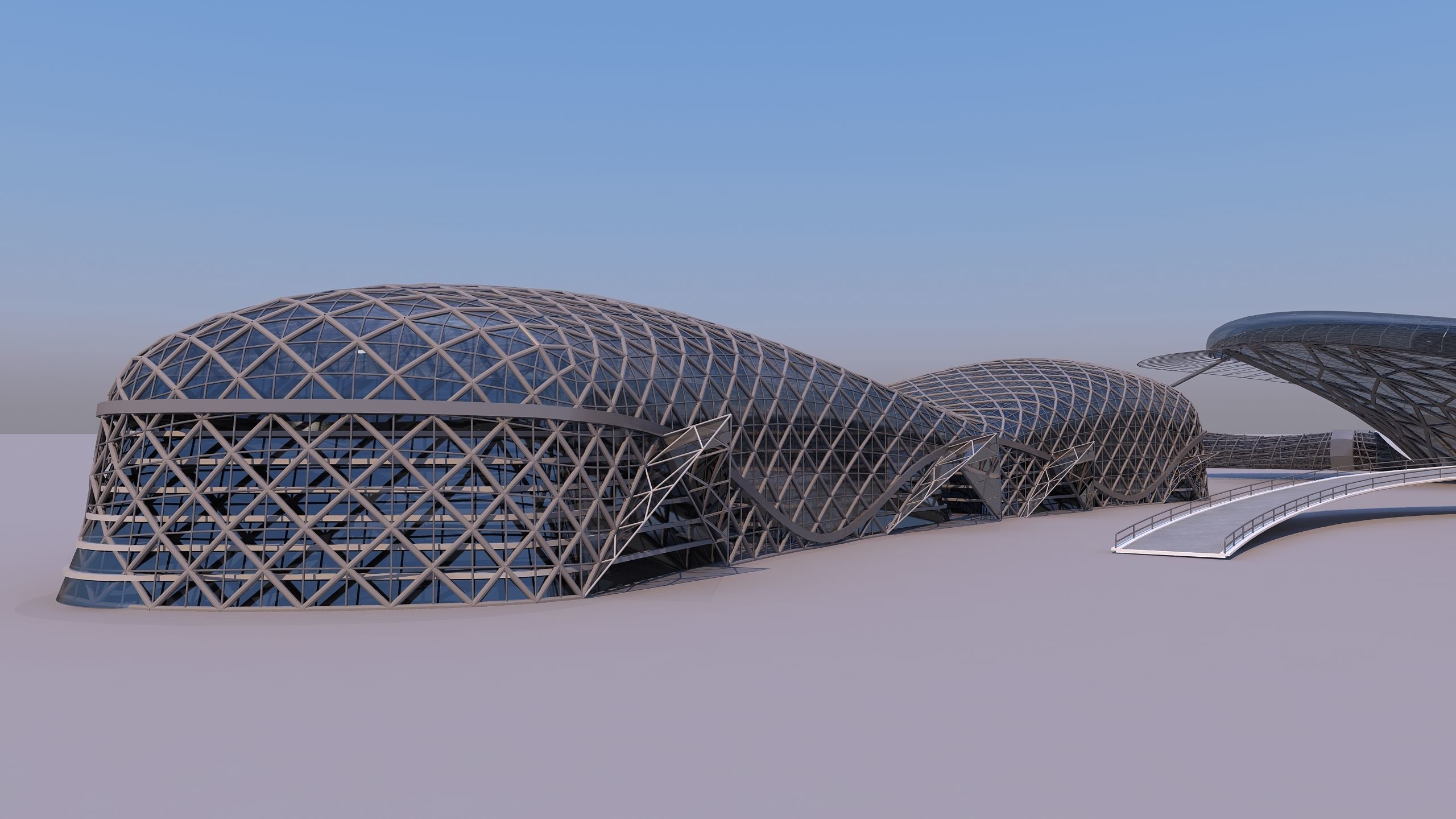 0155 - Train Station Building 3D model_4