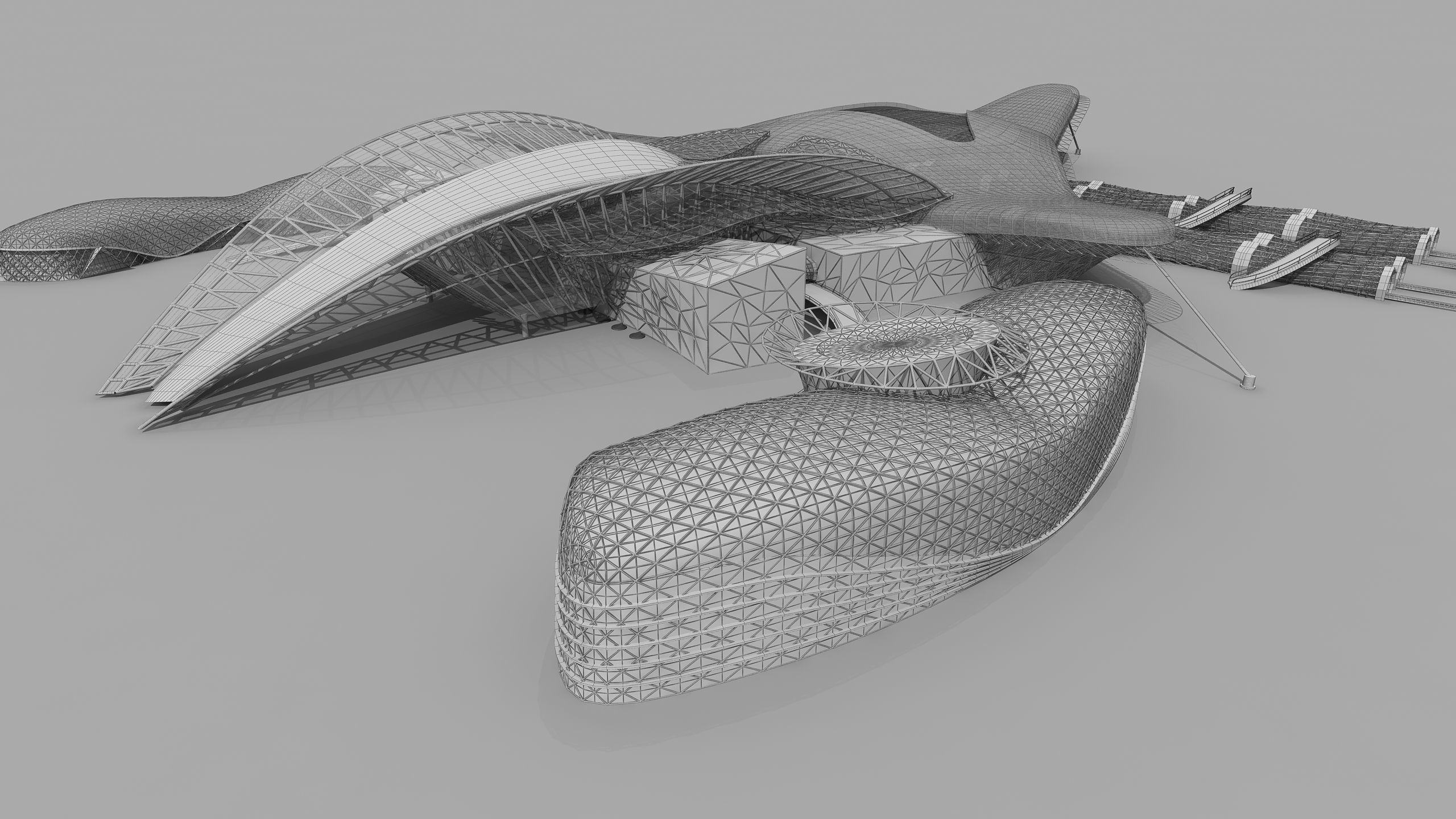 0155 - Train Station Building 3D model_25