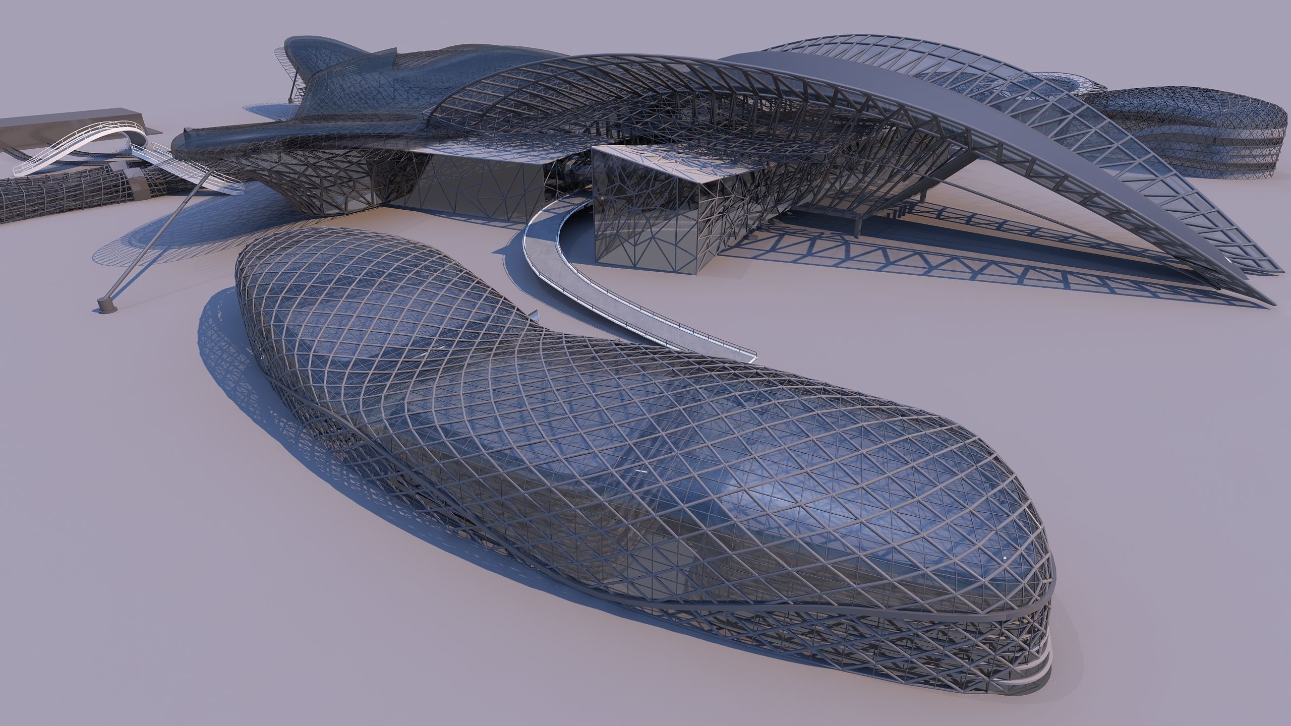 0155 - Train Station Building 3D model_10