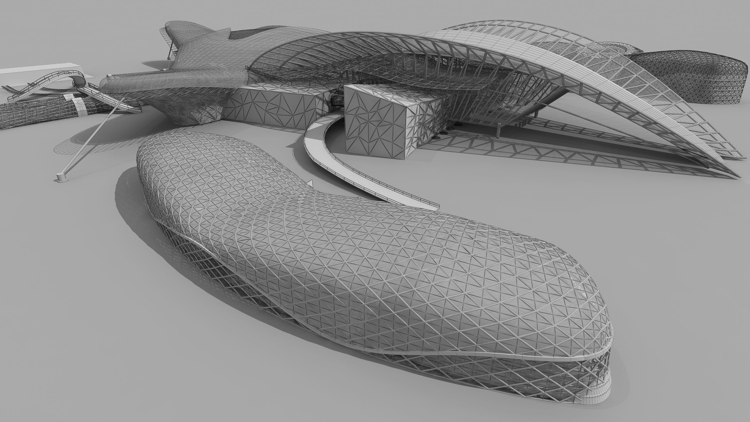 0155 - Train Station Building 3D model_23