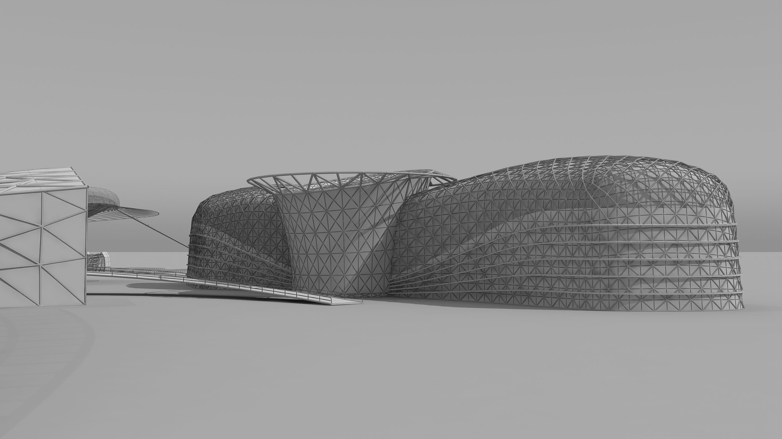 0155 - Train Station Building 3D model_15