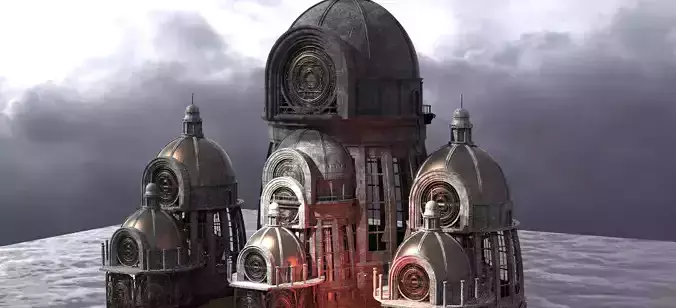 Observatory Tower Dome Temples 2