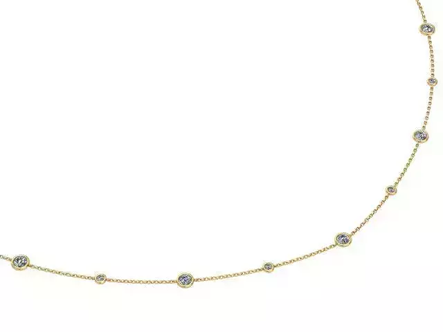 Golden Diamonds Necklace