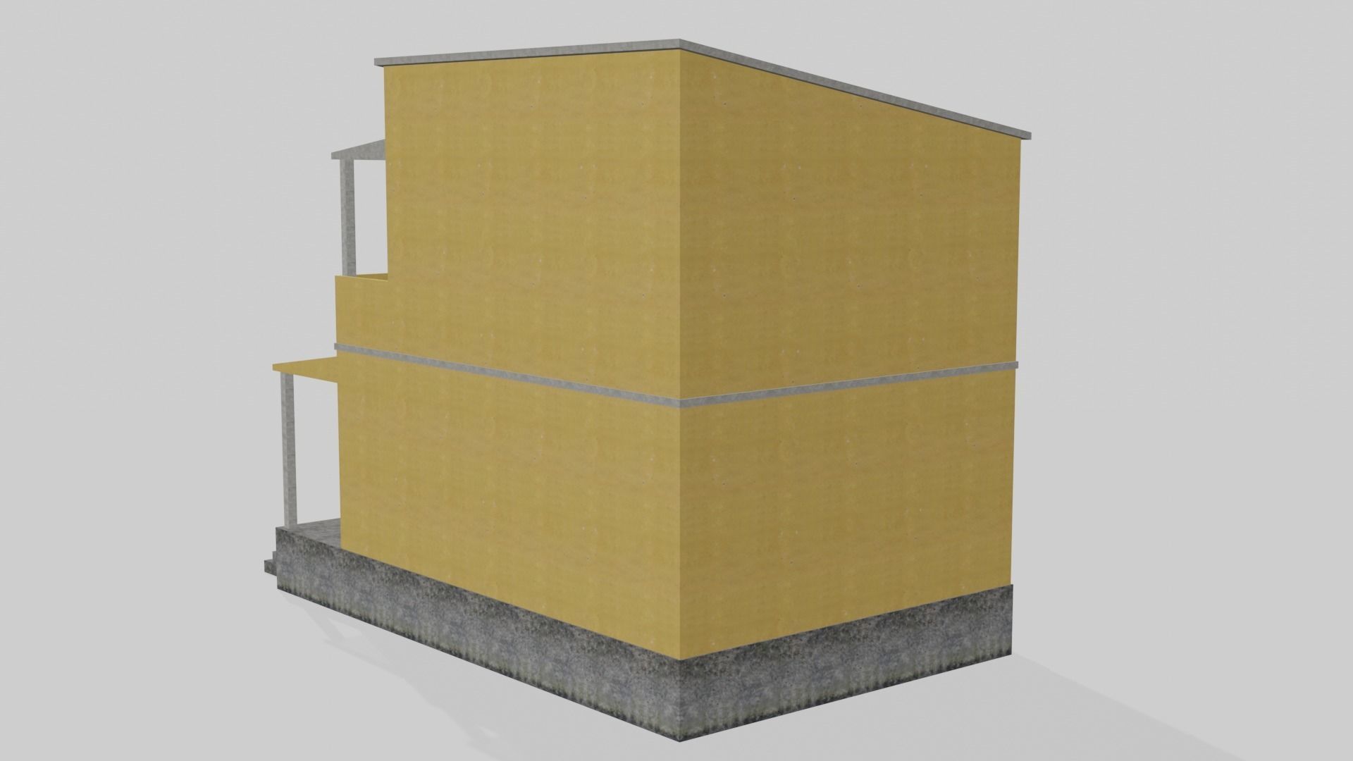 Pack Of Slum Houses 2 - 58 houses Low-poly 3D model_48