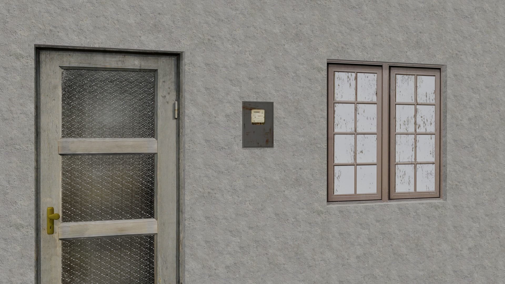 Pack Of Slum Houses 2 - 58 houses Low-poly 3D model_10