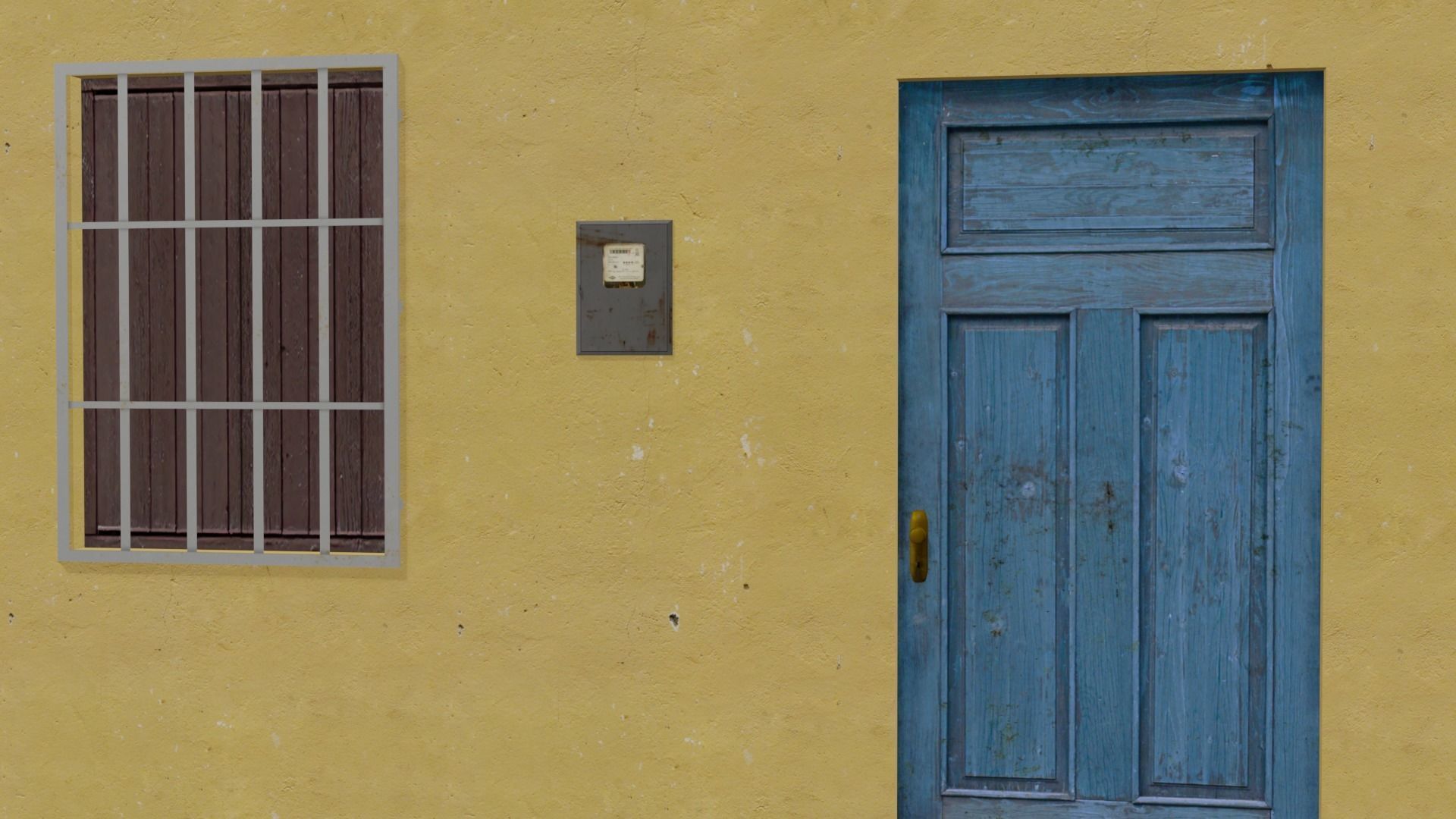 Pack Of Slum Houses 2 - 58 houses Low-poly 3D model_8