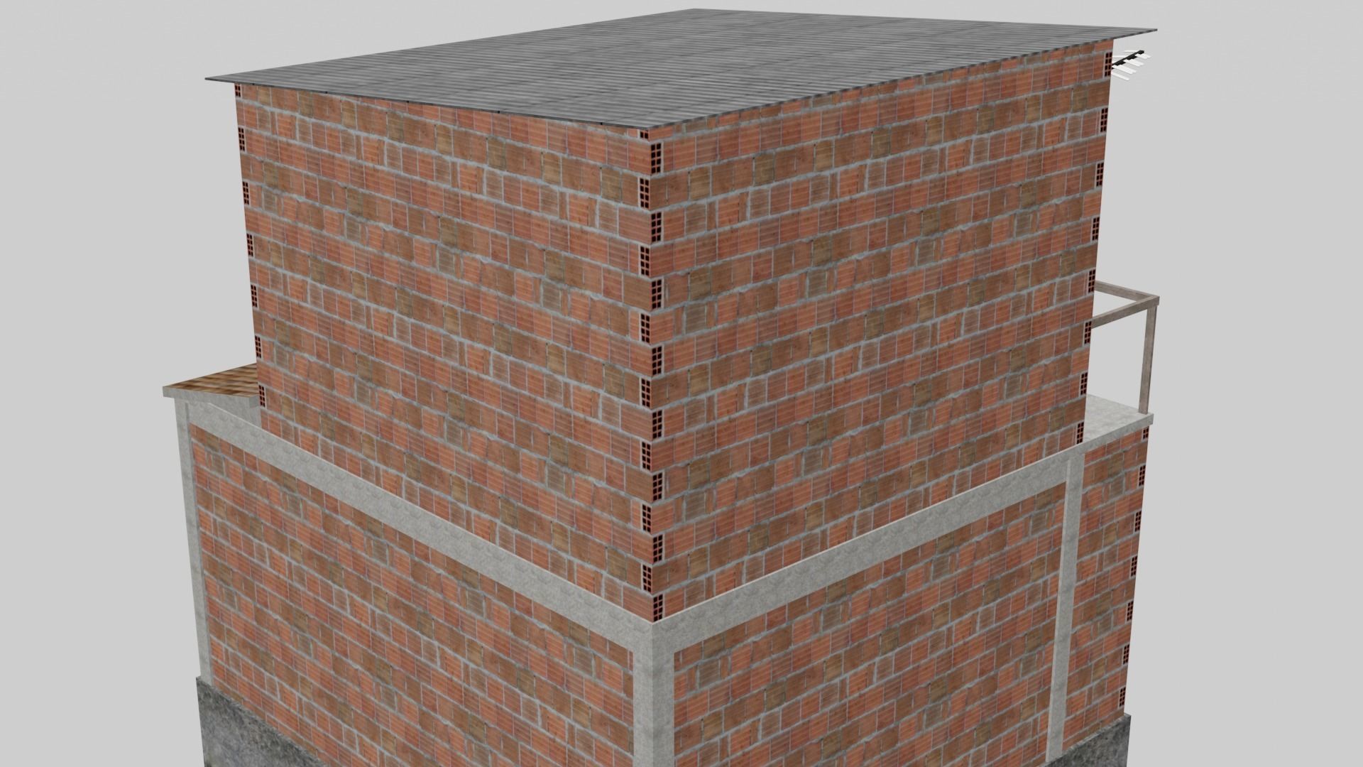 Pack Of Slum Houses 2 - 58 houses Low-poly 3D model_104