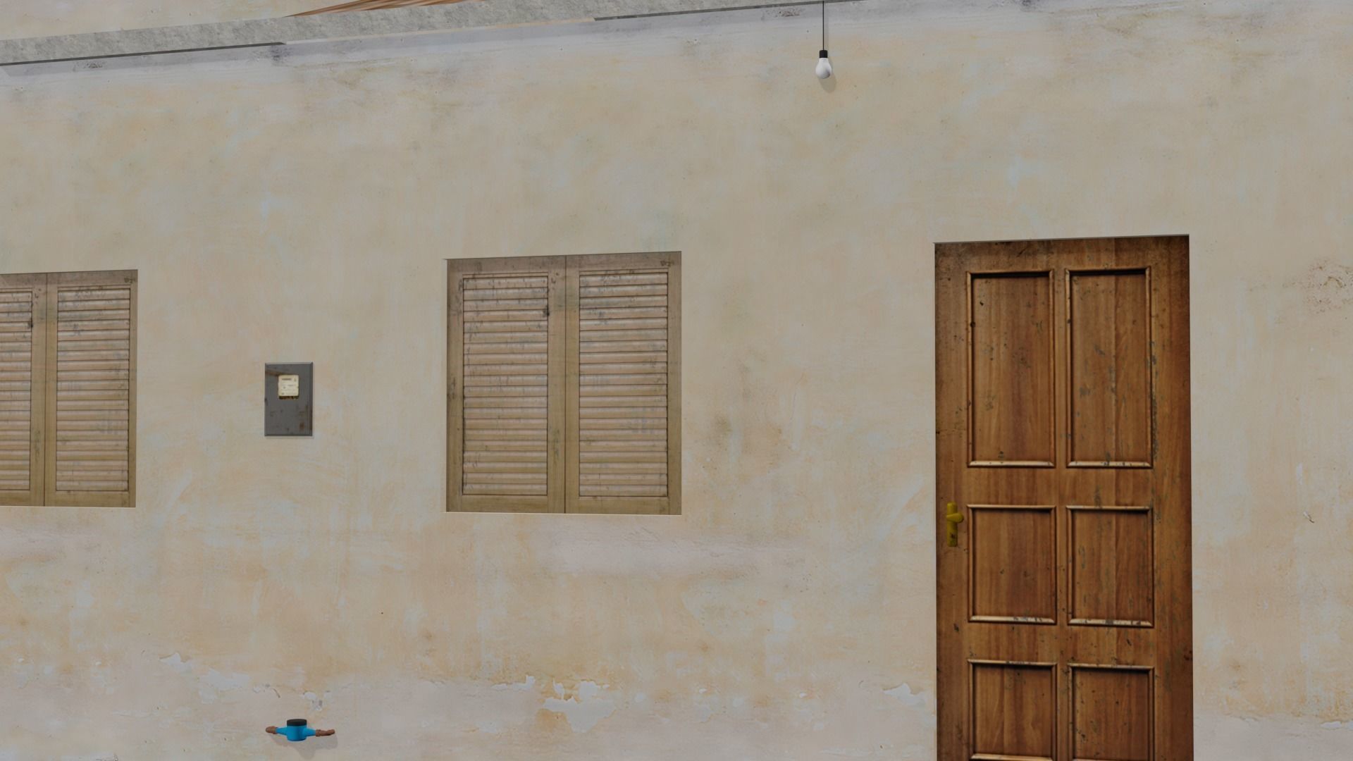 Pack Of Slum Houses 2 - 58 houses Low-poly 3D model_42