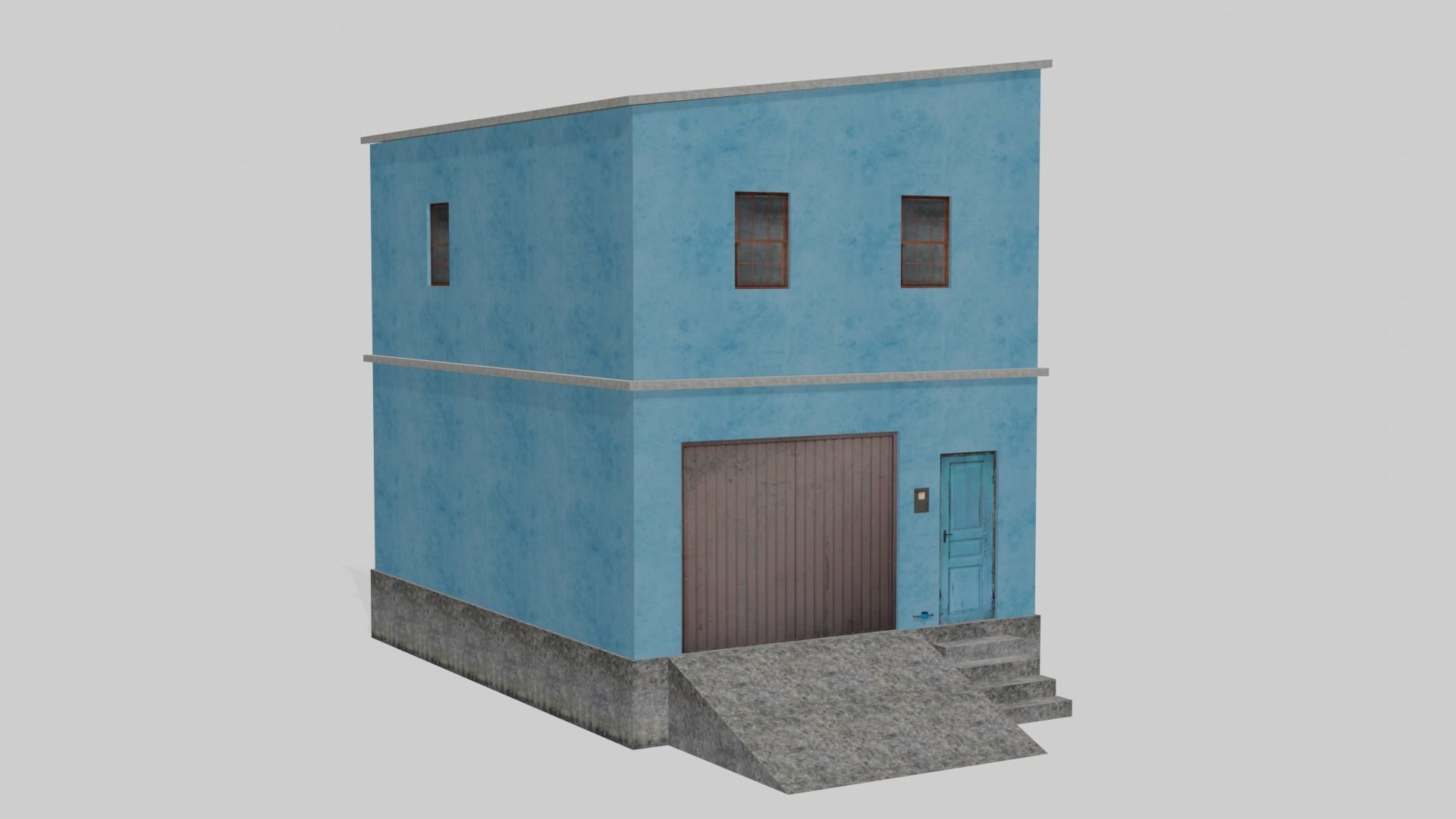Pack Of Slum Houses 2 - 58 houses Low-poly 3D model_67