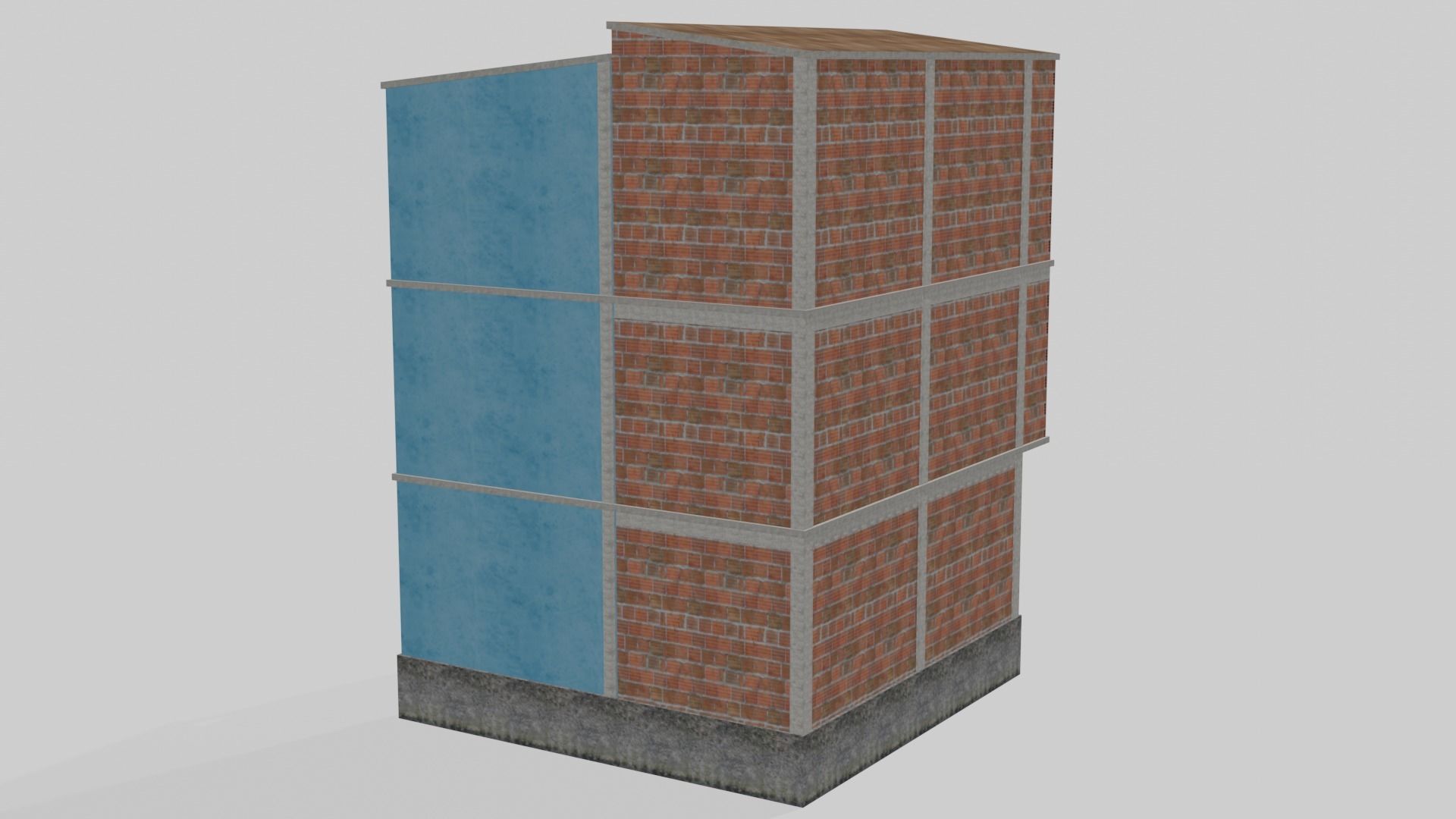 Pack Of Slum Houses 2 - 58 houses Low-poly 3D model_96