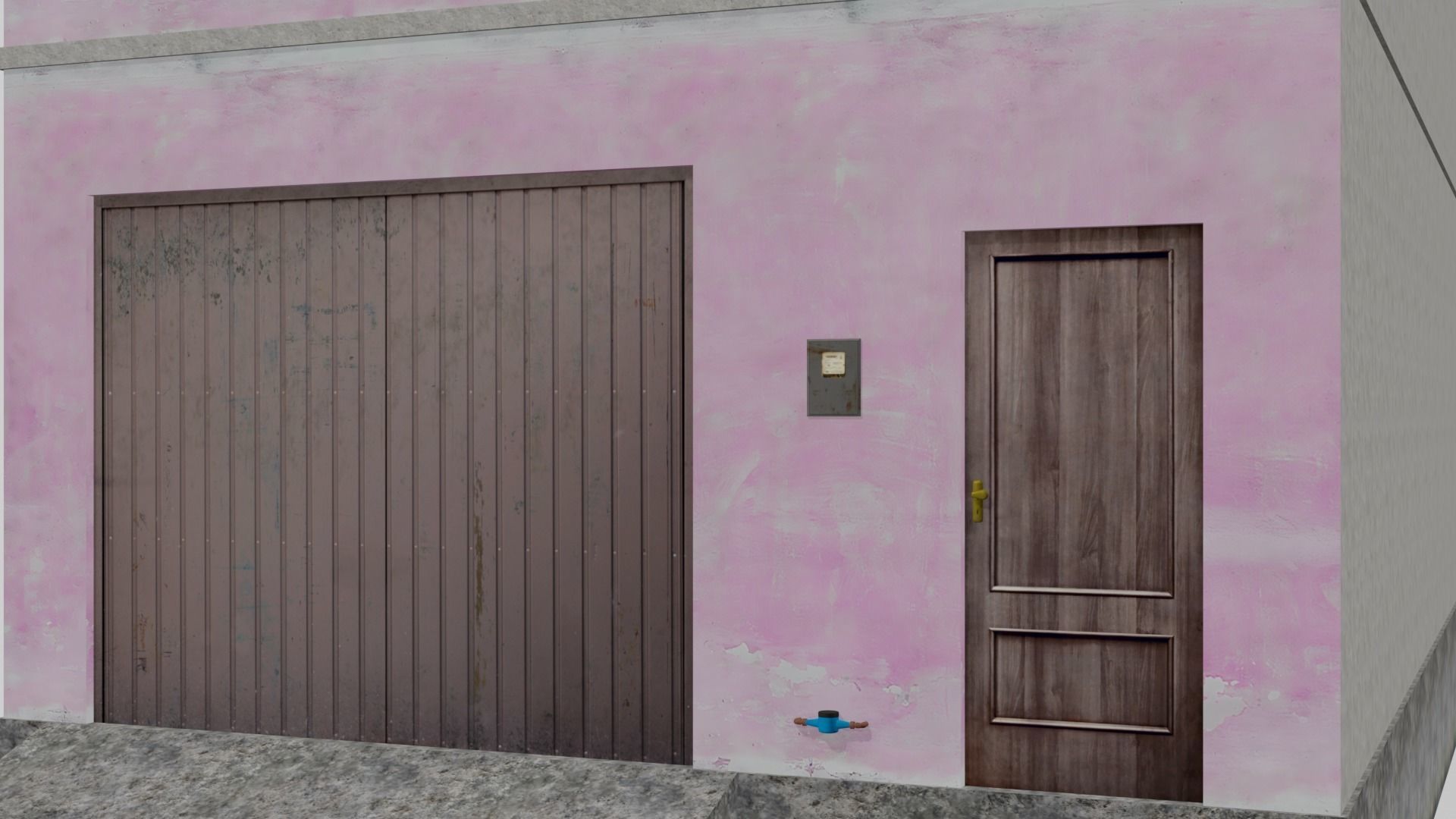 Pack Of Slum Houses 2 - 58 houses Low-poly 3D model_39