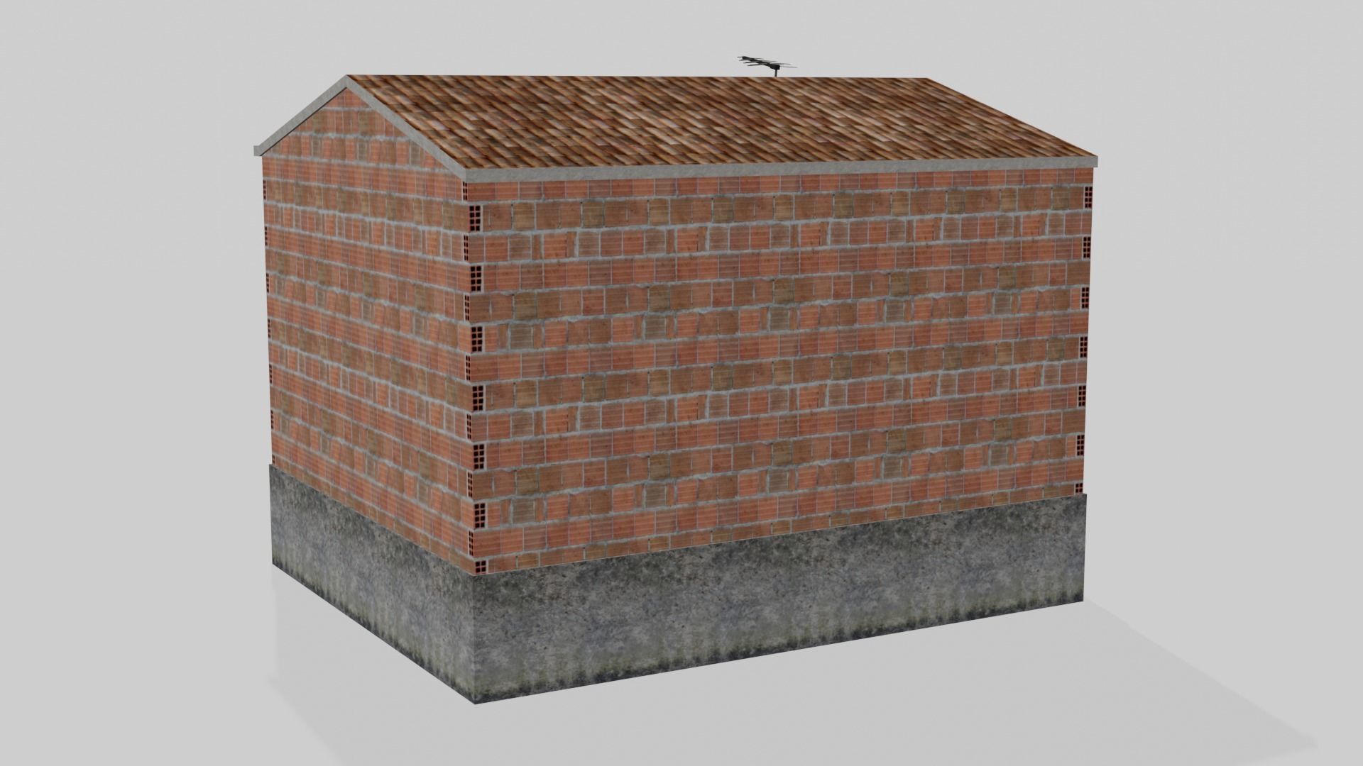 Pack Of Slum Houses 2 - 58 houses Low-poly 3D model_2