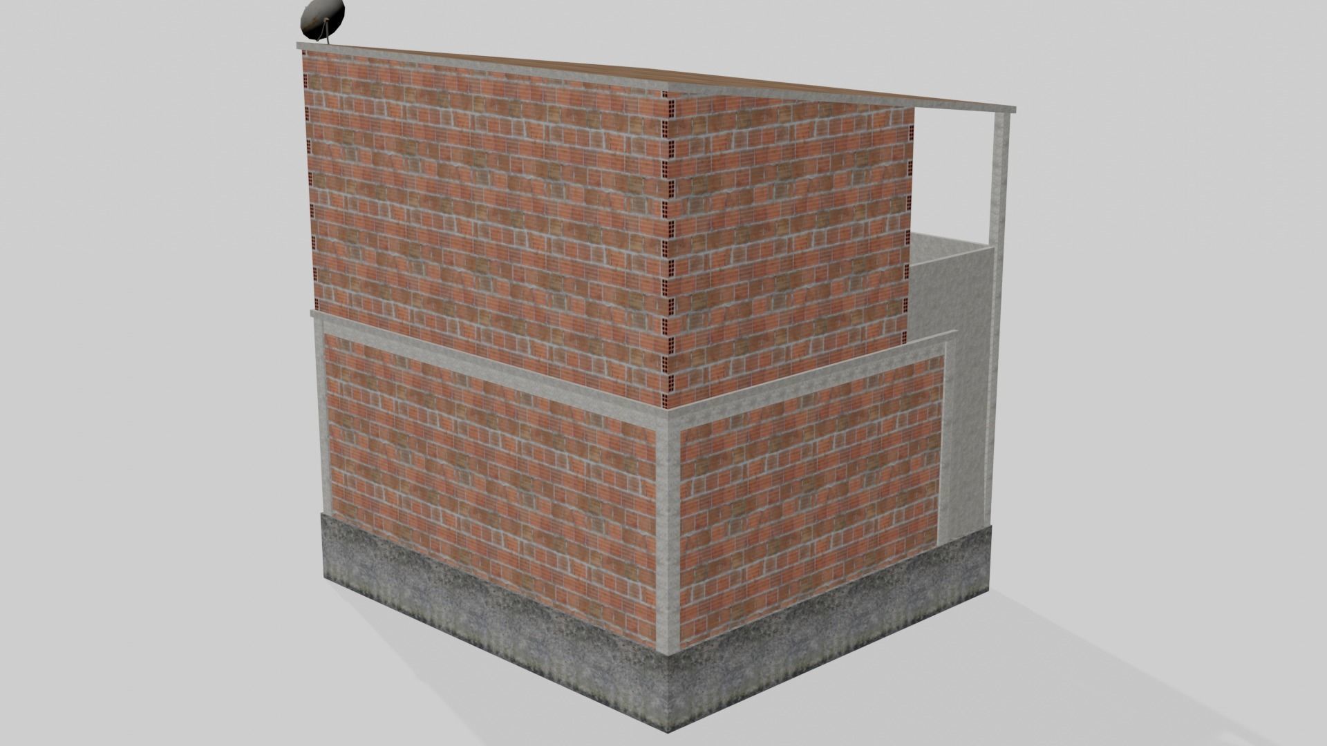 Pack Of Slum Houses 2 - 58 houses Low-poly 3D model_88