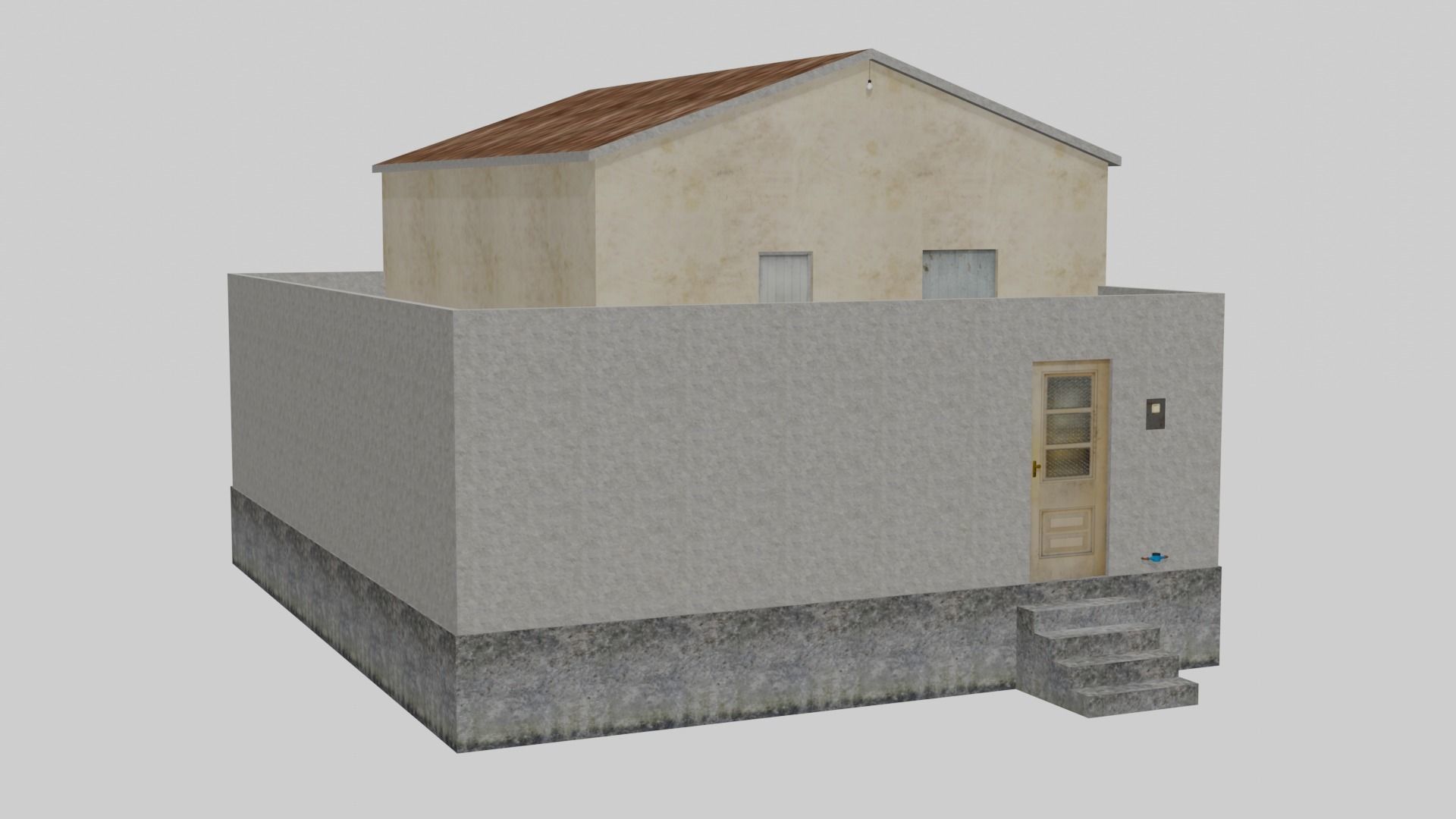 Pack Of Slum Houses 2 - 58 houses Low-poly 3D model_24