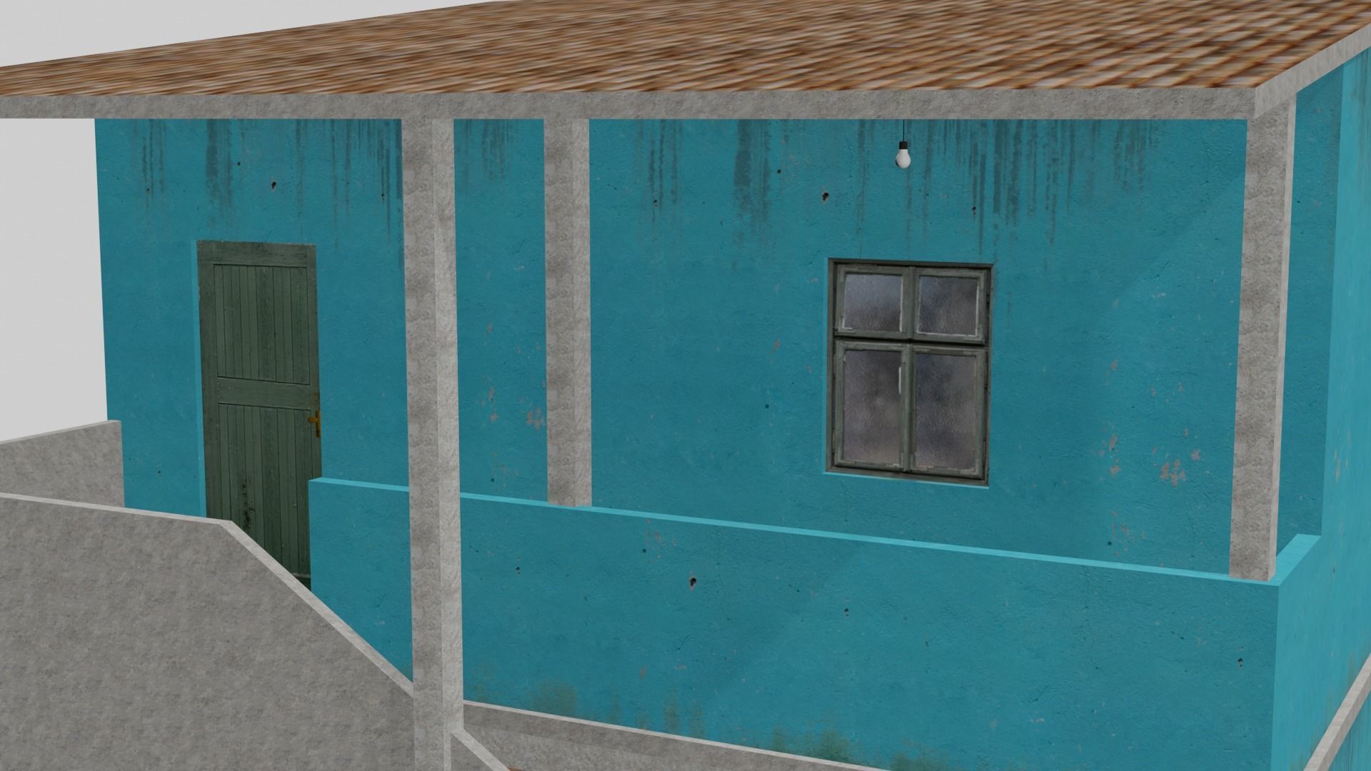 Pack Of Slum Houses 2 - 58 houses Low-poly 3D model_87