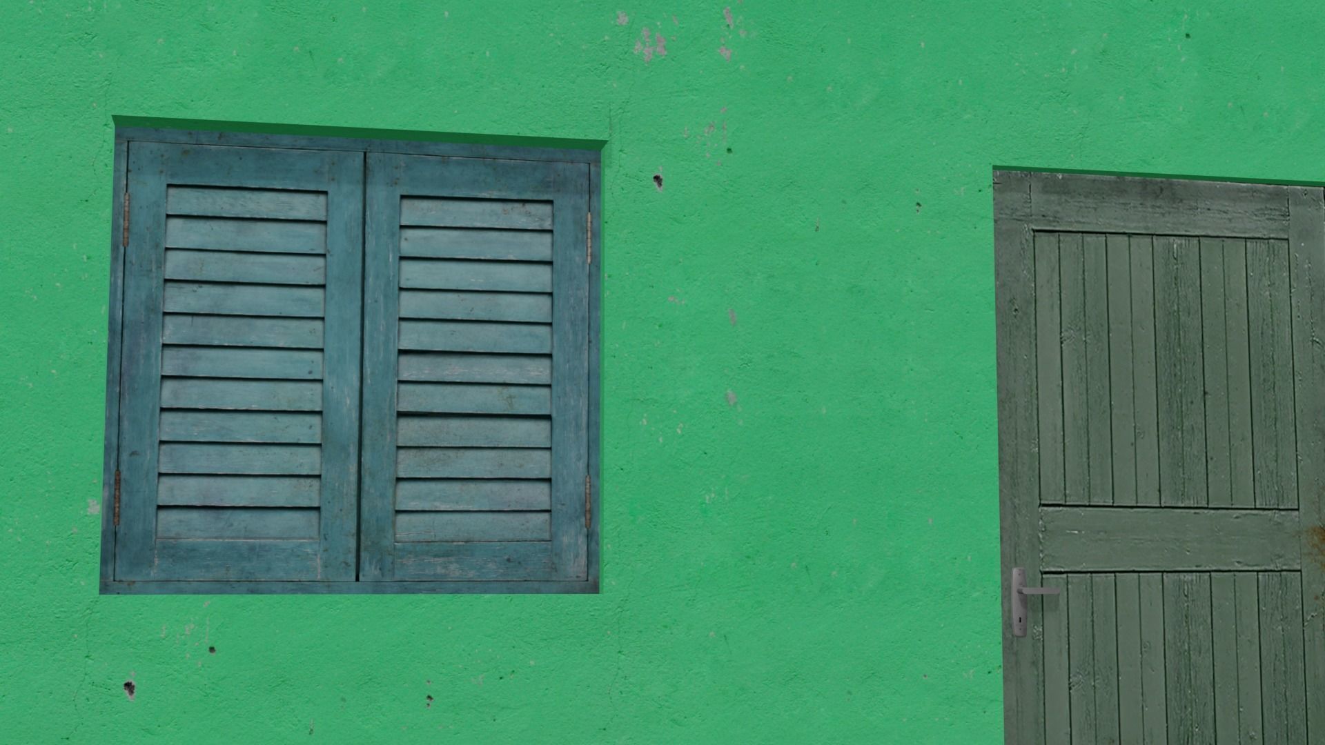 Pack Of Slum Houses 2 - 58 houses Low-poly 3D model_16