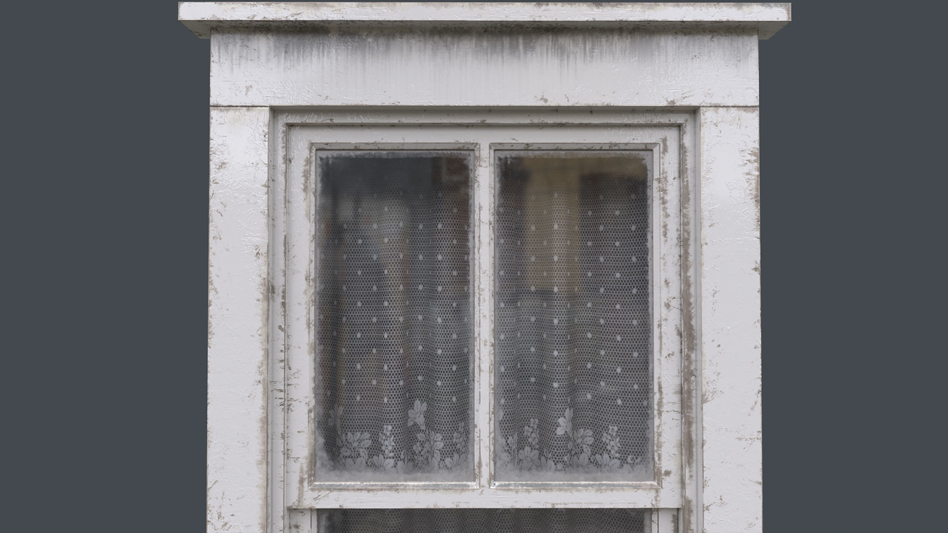 Old Window  Low-poly 3D model_2