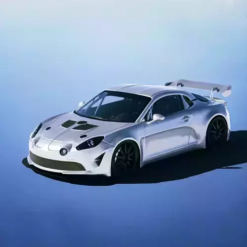 Alpine A110 GT4 2019 3D model Alpine A110 GT4 2019 3D model