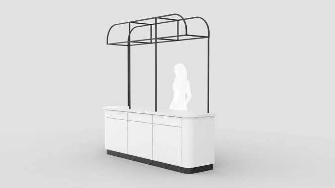 Food Display Stand 2 3D model 3