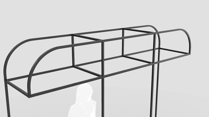 Food Display Stand 2 3D model 6