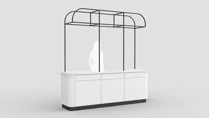 Food Display Stand 2 3D model