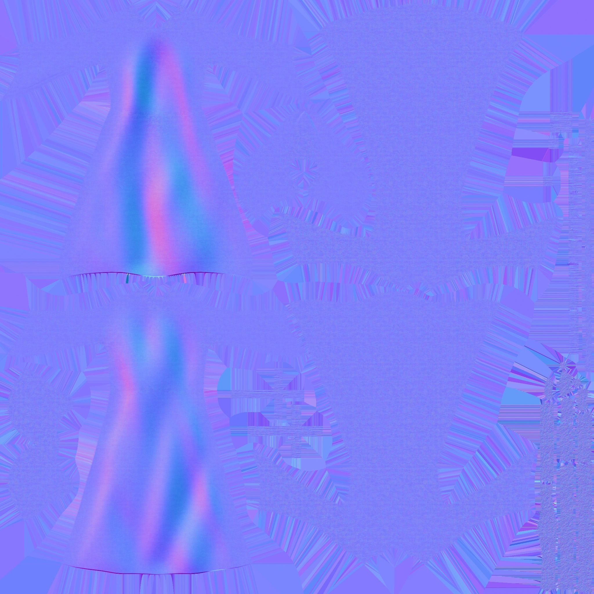 Priest Outfit A10 Brown Dirt - Character Clothing Design Low-poly 3D model_28