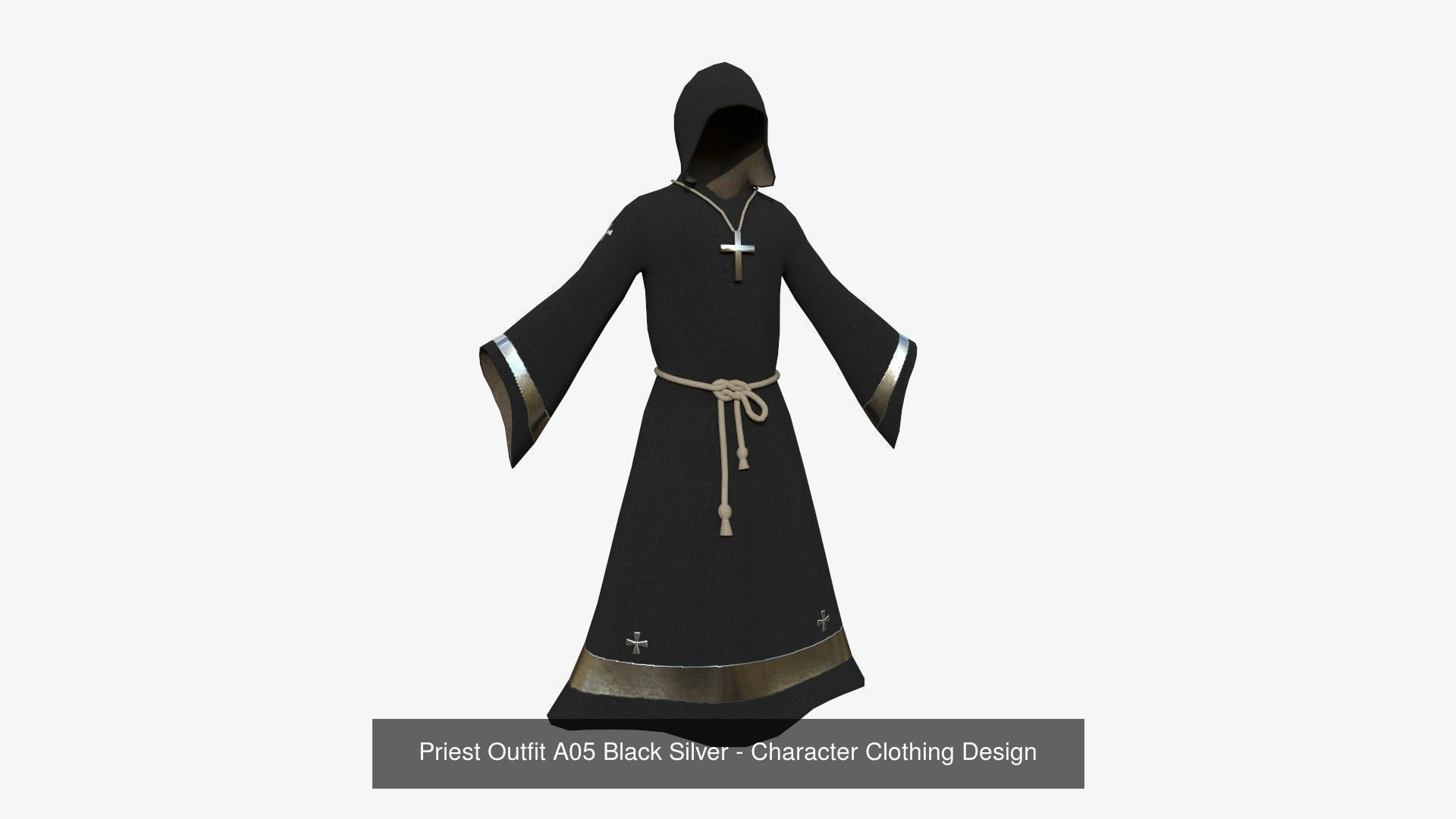 10 Priest Outfit A Collection - Character Clothing Design _5