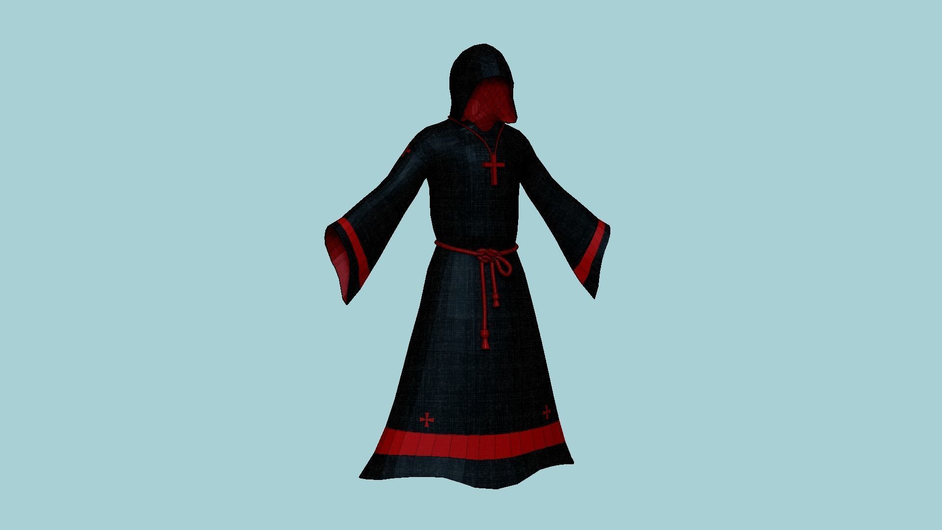10 Priest Outfit A Collection - Character Clothing Design _79