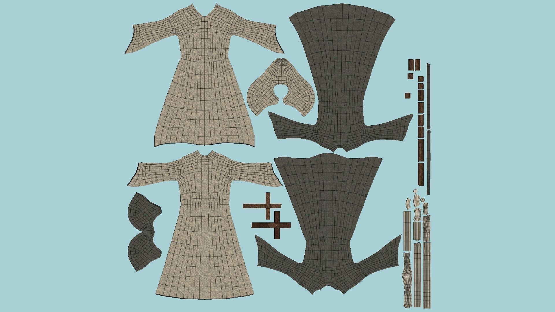 10 Priest Outfit A Collection - Character Clothing Design _68