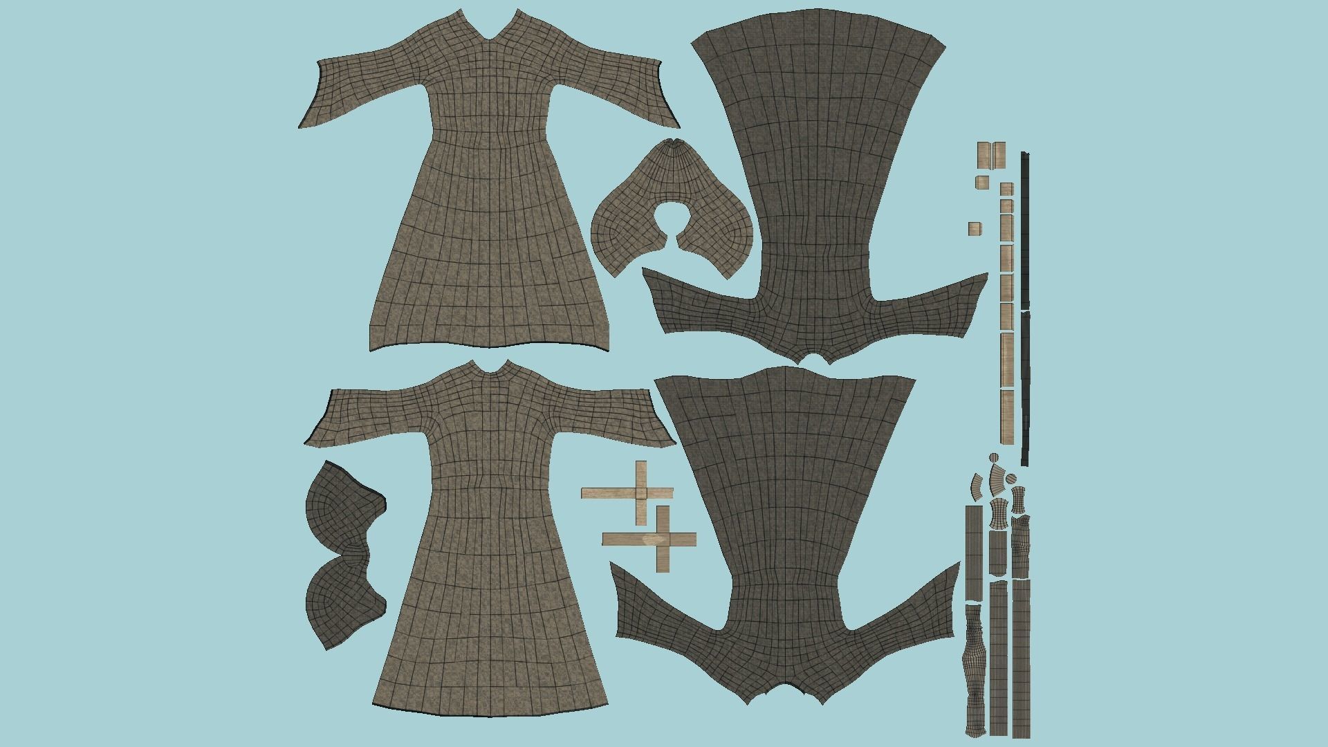 10 Priest Outfit A Collection - Character Clothing Design _72