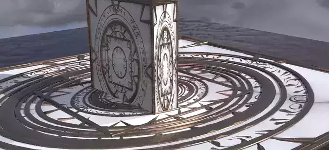 Observatory Baroque Floor With Cube 2