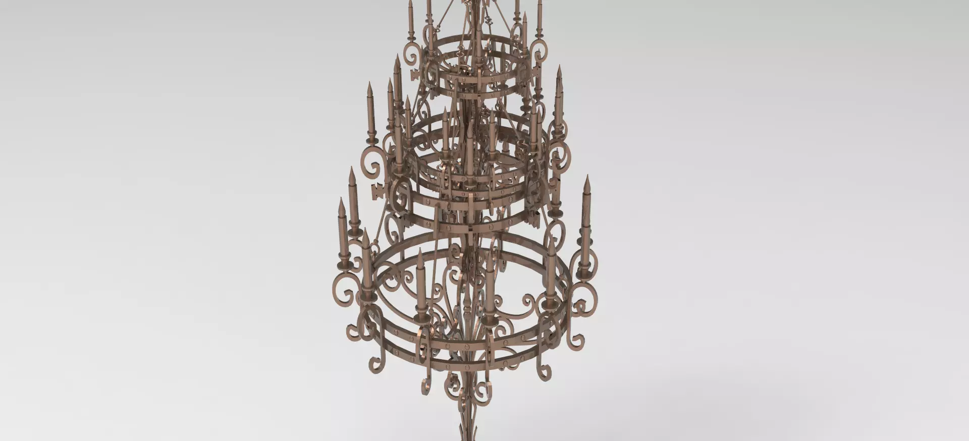chandelier low poly Grand 3D model