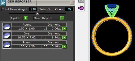 Oval Cut Diamond Engagement Ring 3D print model_5