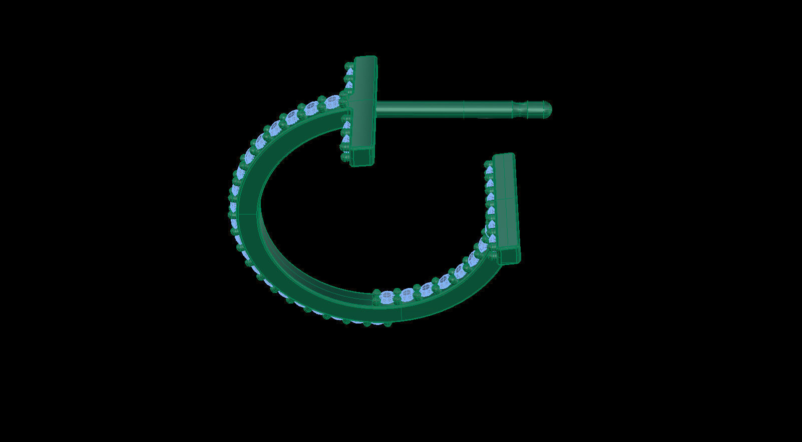 T Hoop Earrings with Diamonds Collection _37