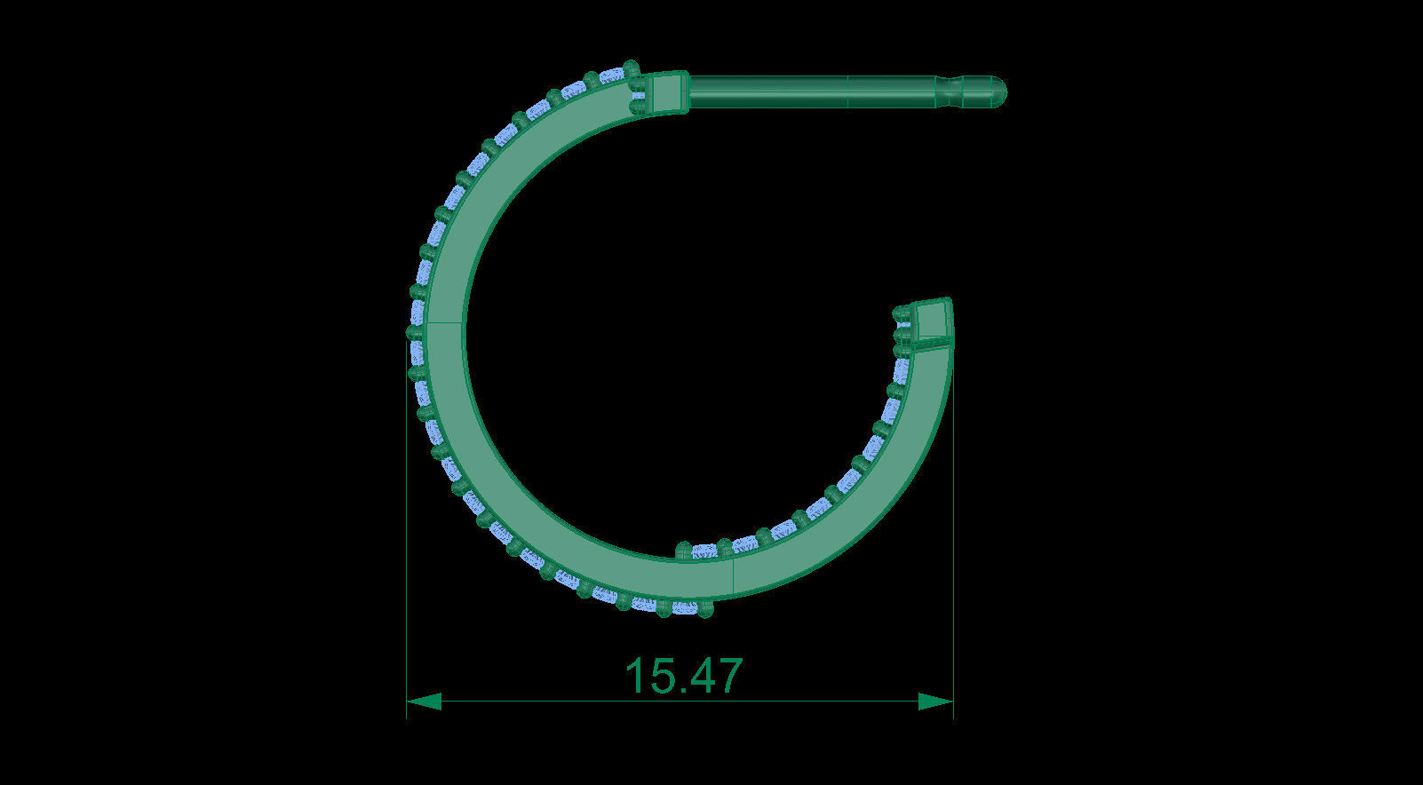 T Hoop Earrings with Diamonds Collection _40