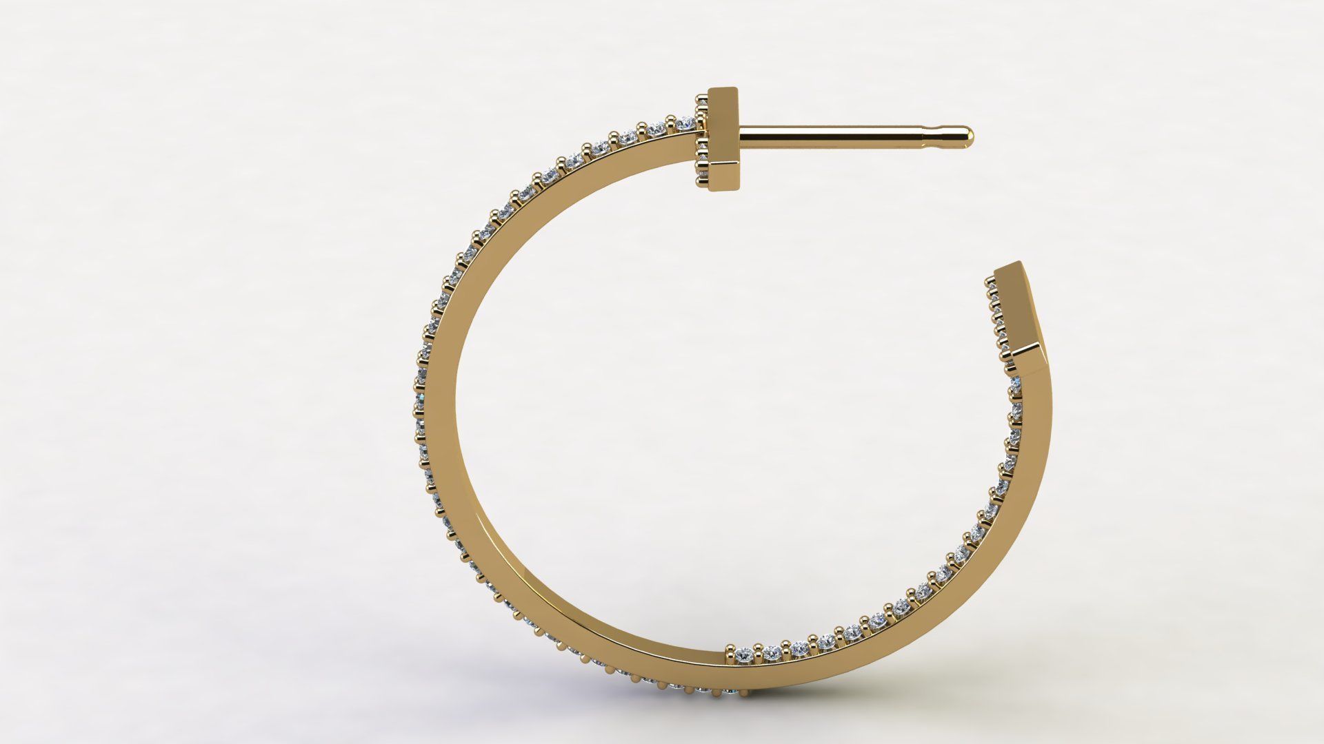 T Hoop Earrings with Diamonds Collection _13