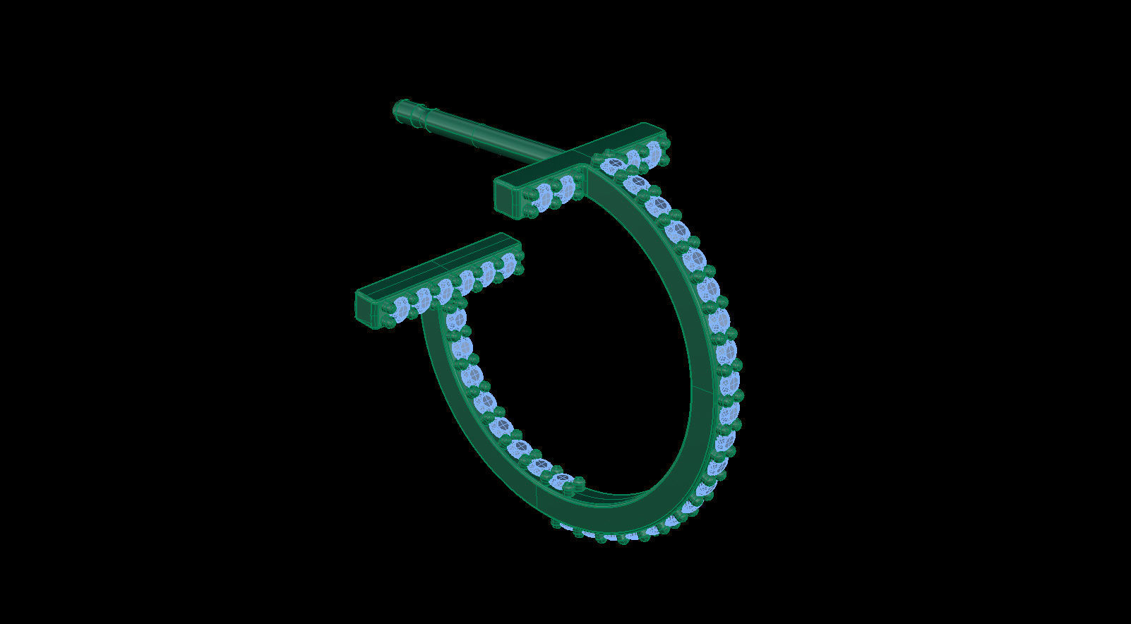 T Hoop Earrings with Diamonds Collection _38