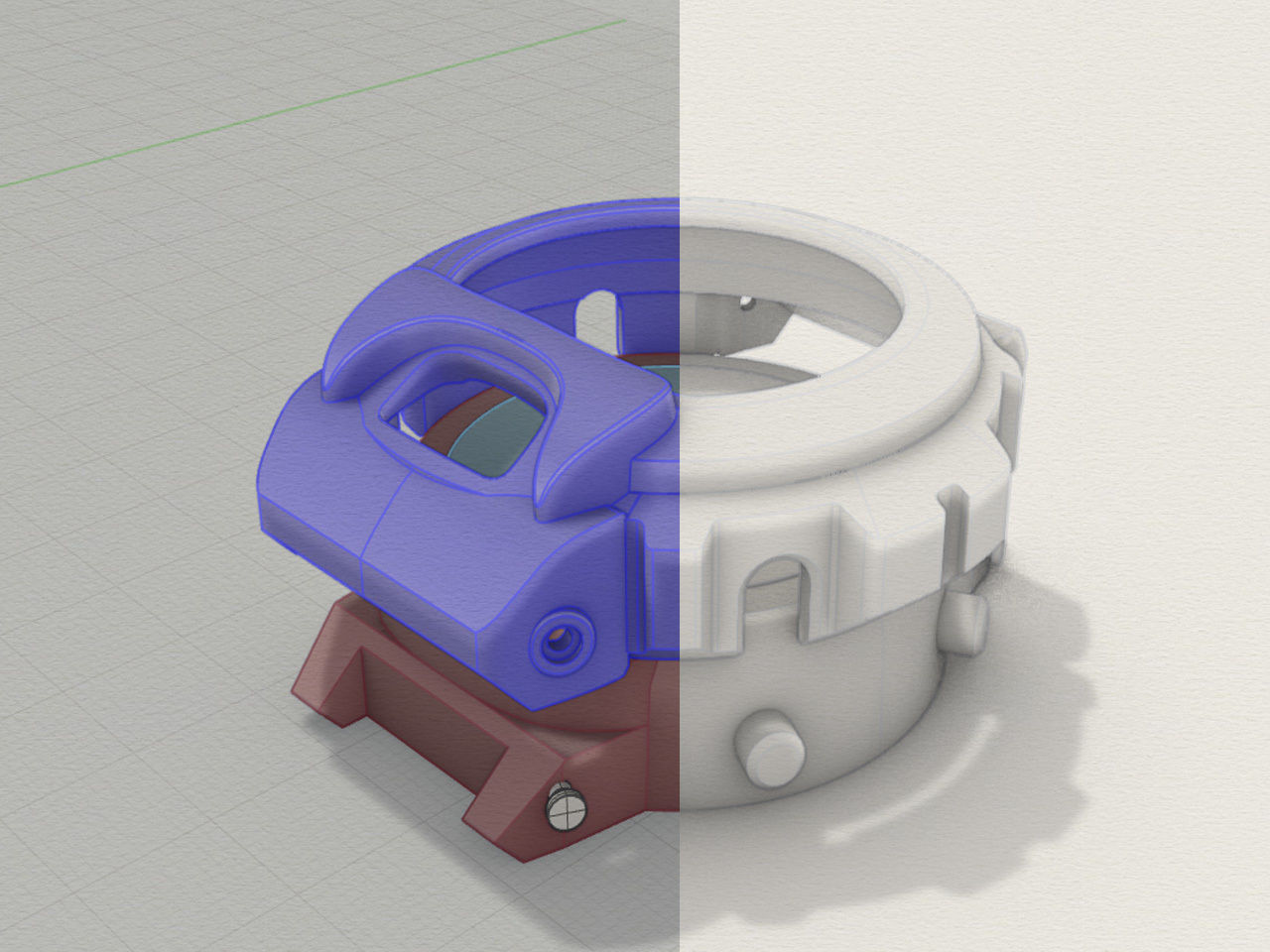 Watch case compatible with DW-6900 3D print model_15