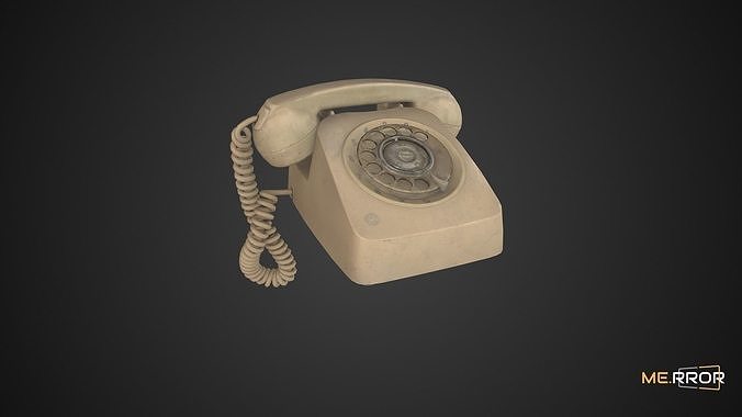 Game Ready Dial Phone Low-poly 3D model