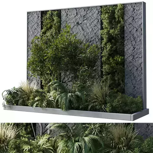 Vertical Wall Garden With concrete frame 50