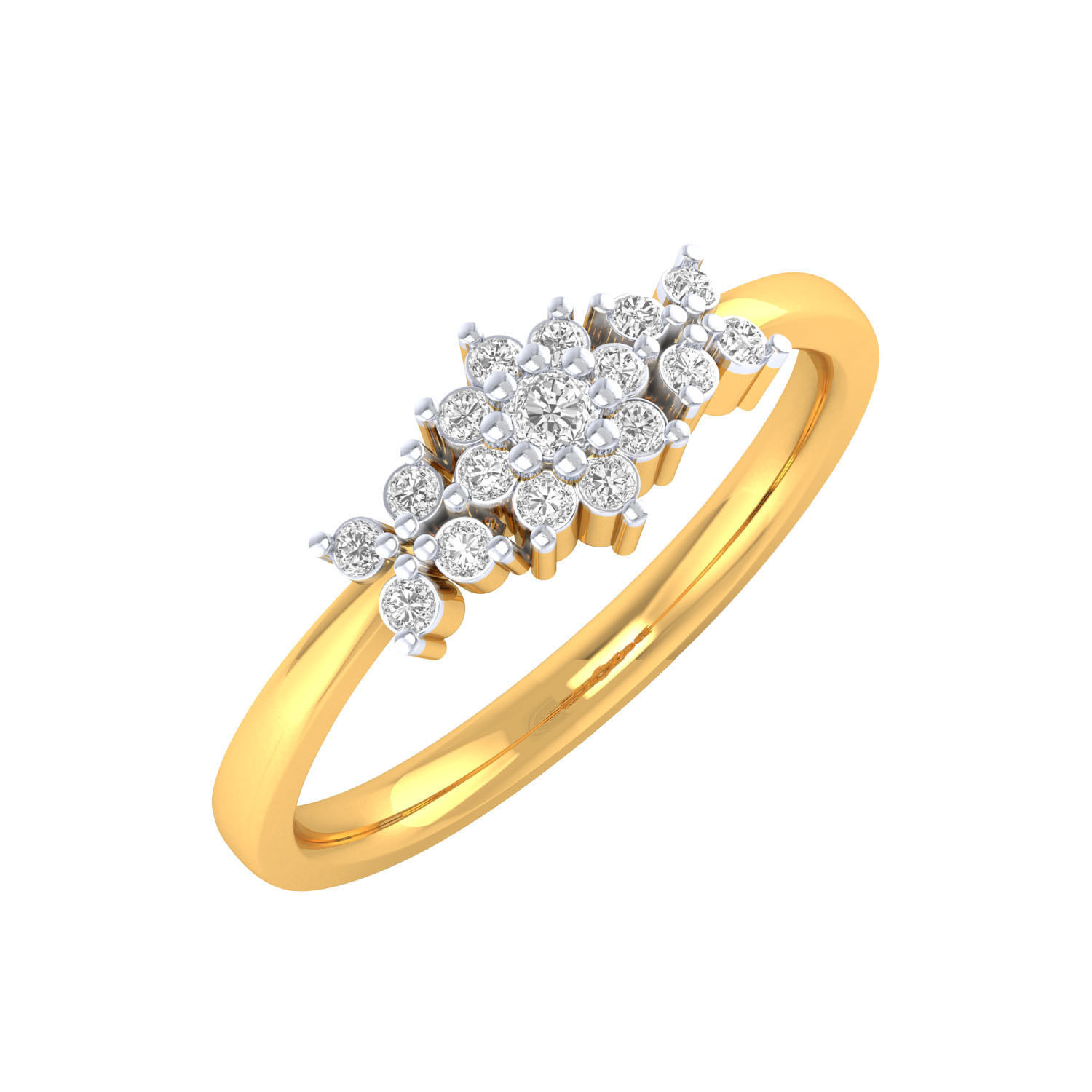 Women Wedding Engagement Ring STL OBJ FBX Renders Details 3D print model_11