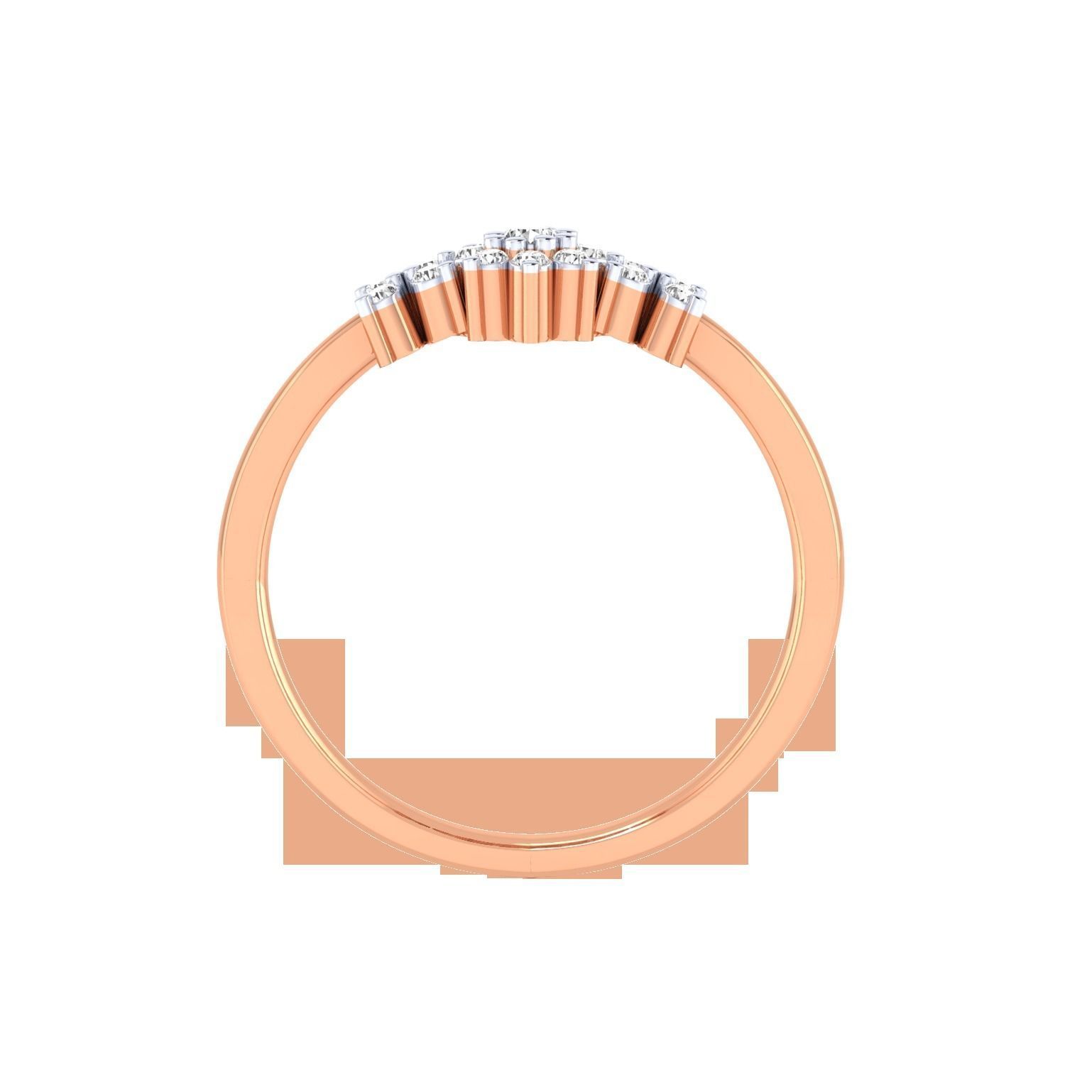 Women Wedding Engagement Ring STL OBJ FBX Renders Details 3D print model_2